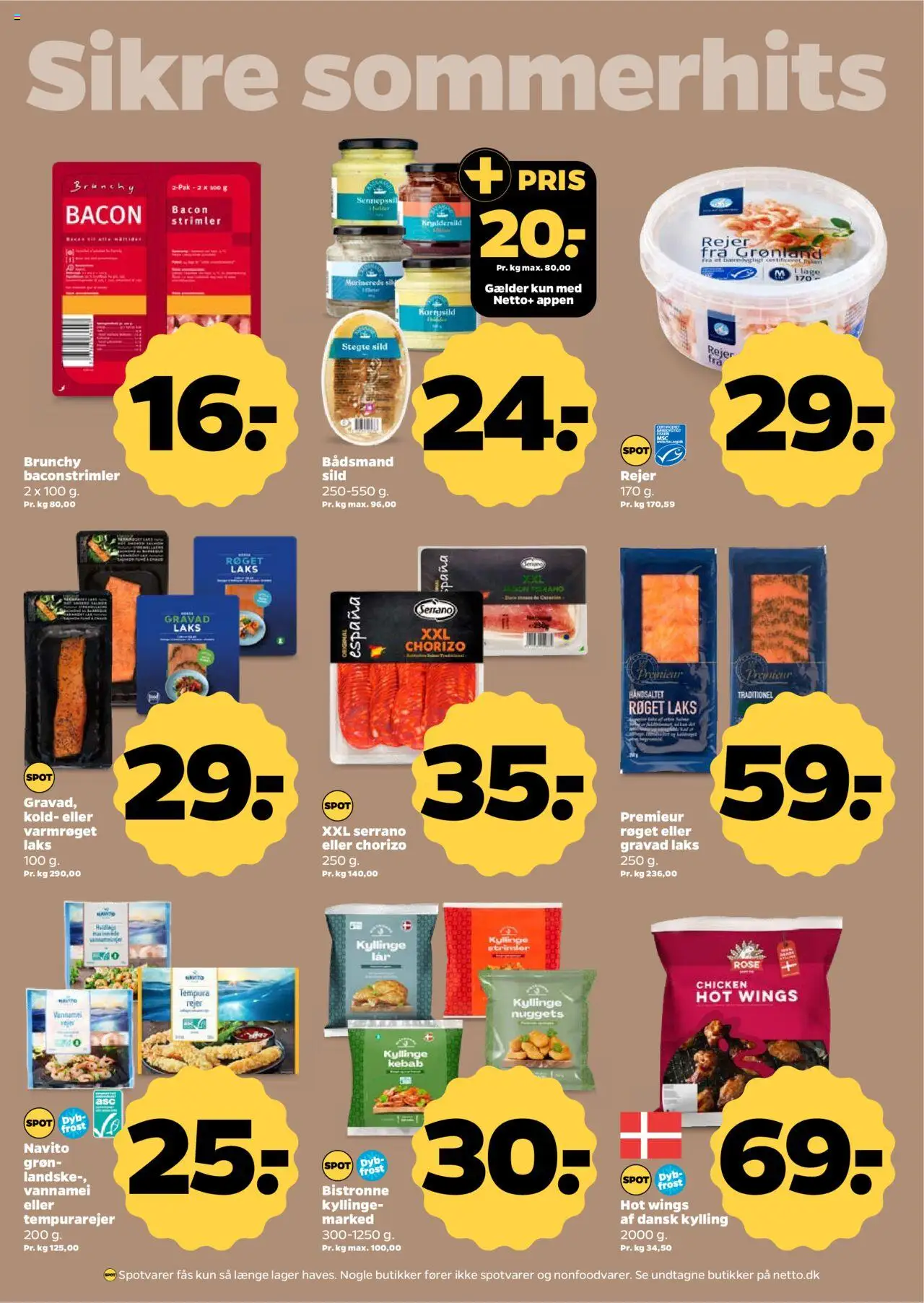 Netto Tilbudsavis gyldig fra 02.08.2025 | Side: 15 | Produkter: Nuggets, Kebab, Sild, Rejer