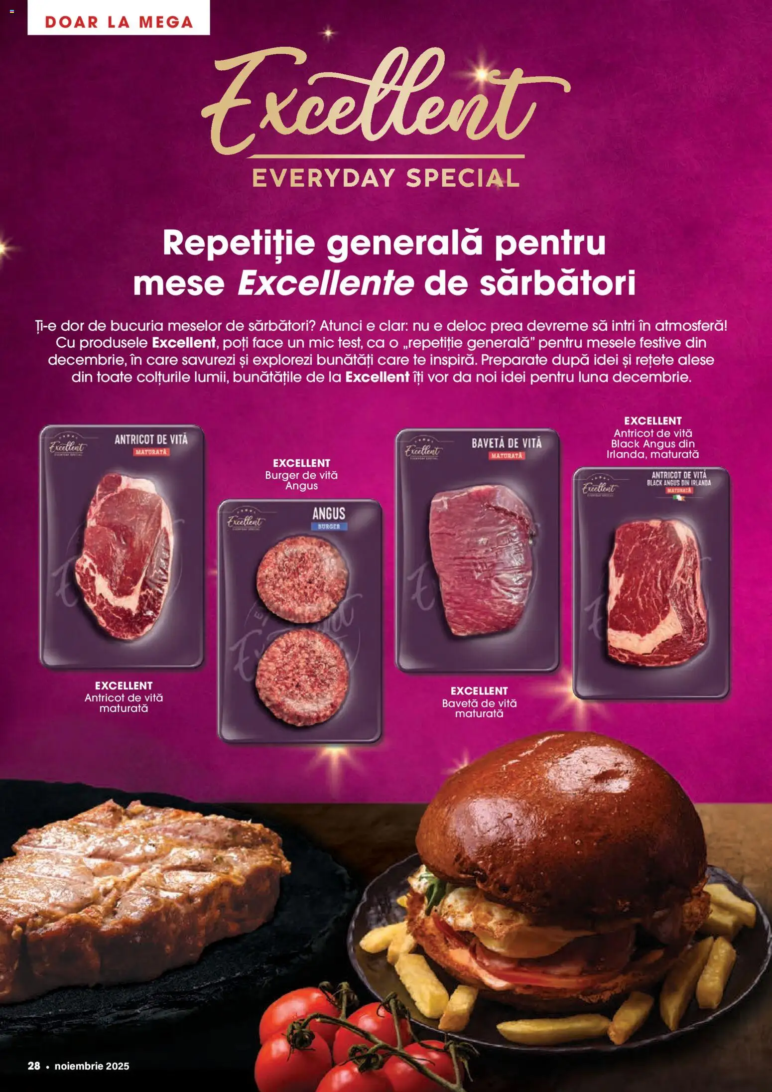 Noul catalog Mega Image – valabil de la 30.10.2025 | Pagină: 28 | Produse: Yağ sökücü, Burger