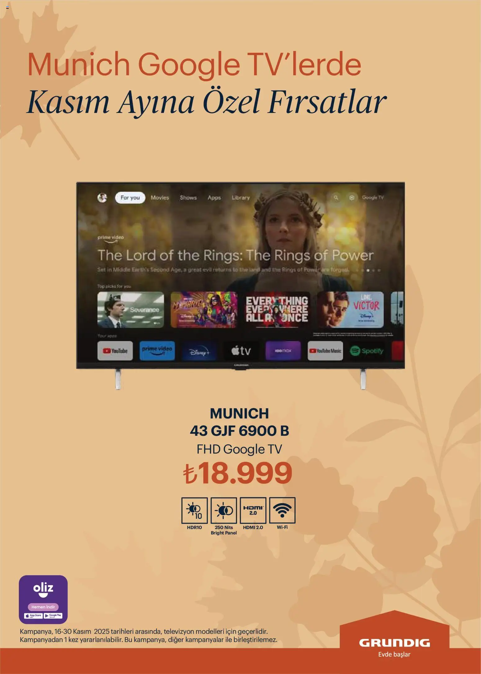 Arçelik Katalog - 16.11.2025 tarihinden itibaren geçerlidir | Sayfa: 98 | Ürünler: Süt, TV, Televizyon, Video