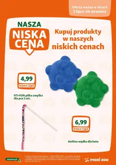 Pogląd oferty "Maxi Zoo Gazetka - Nasza niska cena" - ważna od 01.07.2025