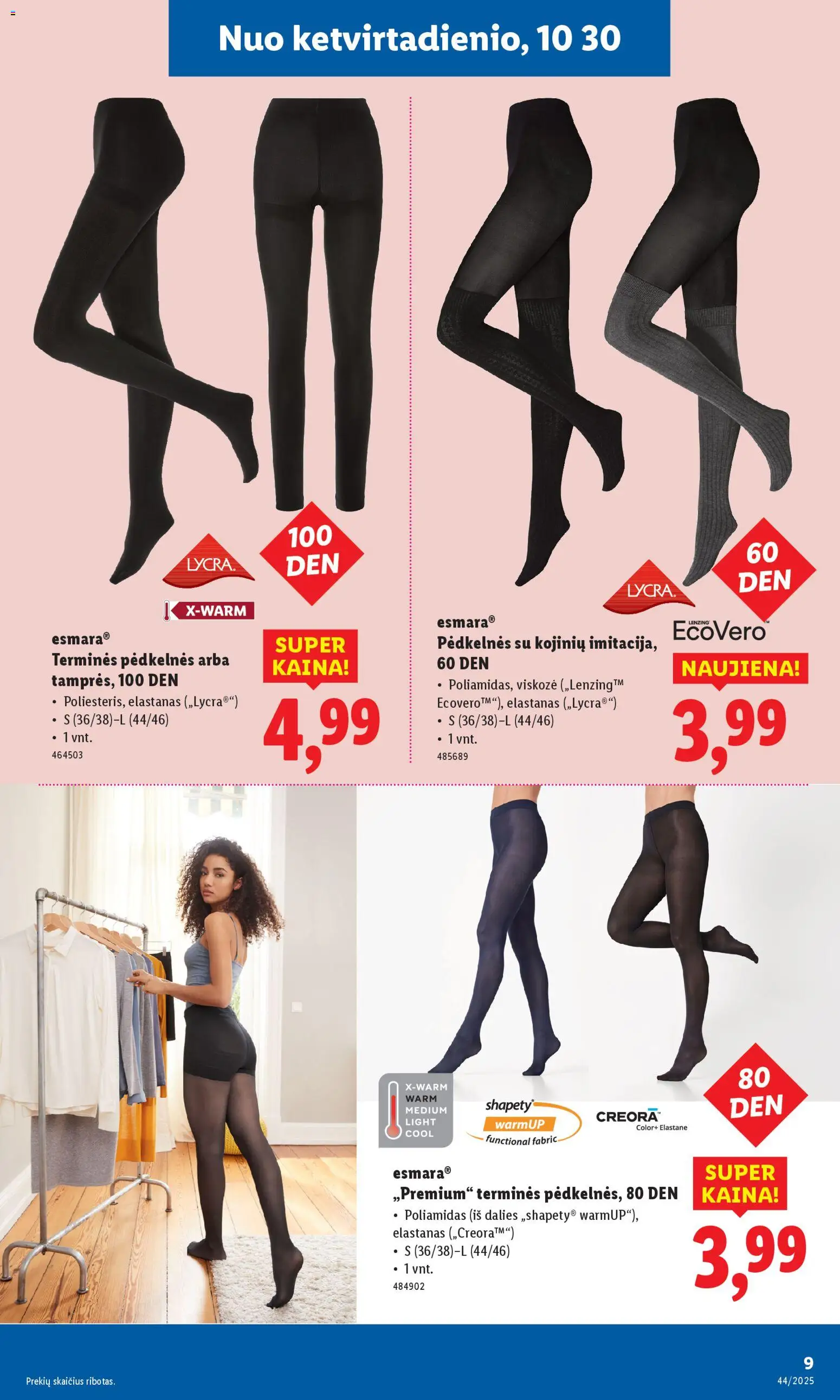 LIDL akcijos nuo 27.10.2025 | Puslapis: 31 | Prekių: Pėdkelnės