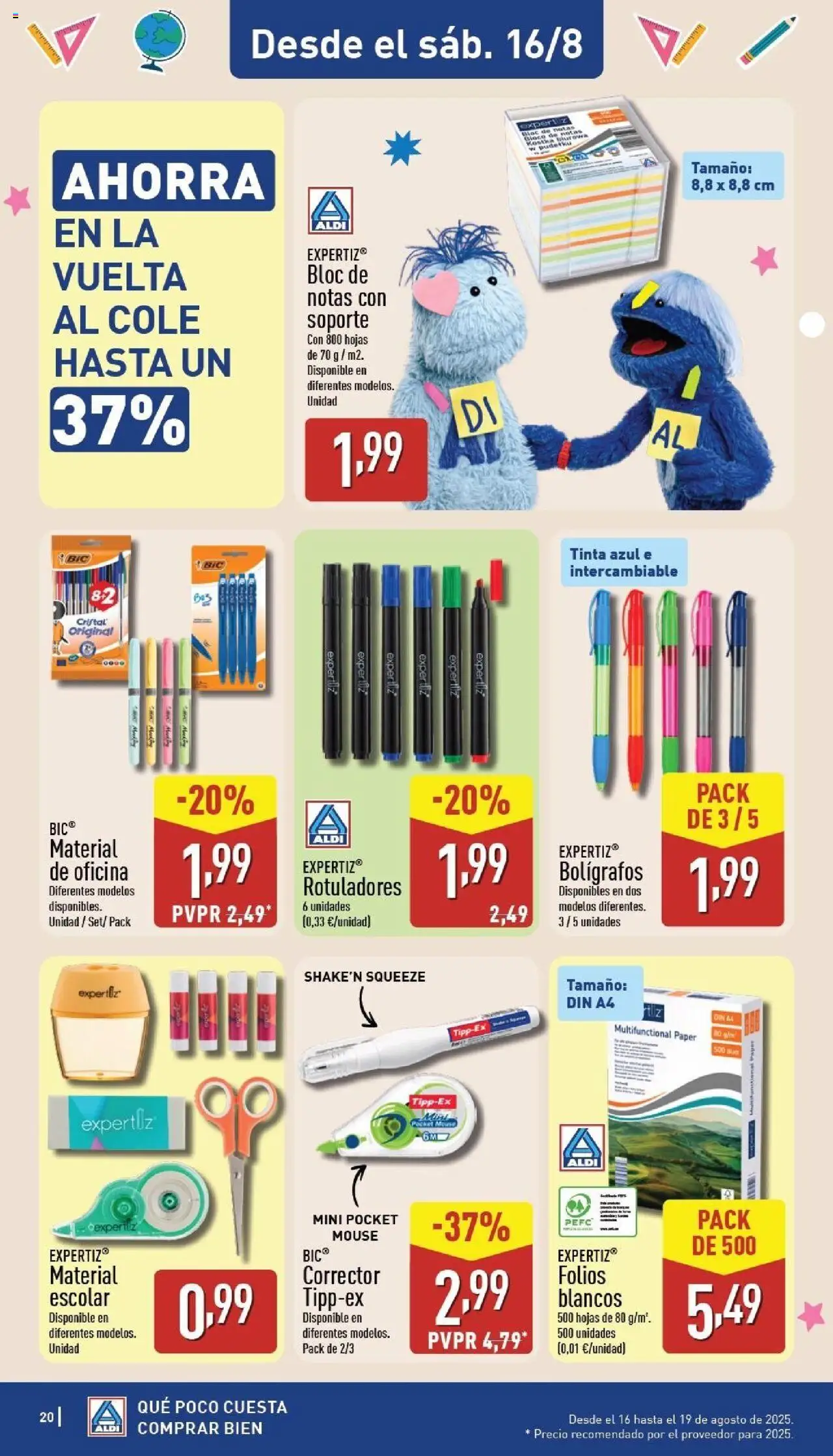 Aldi folleto Canarias │ válido desde el 11.08.2025 | Página: 20 | Productos: Corrector, Mouse
