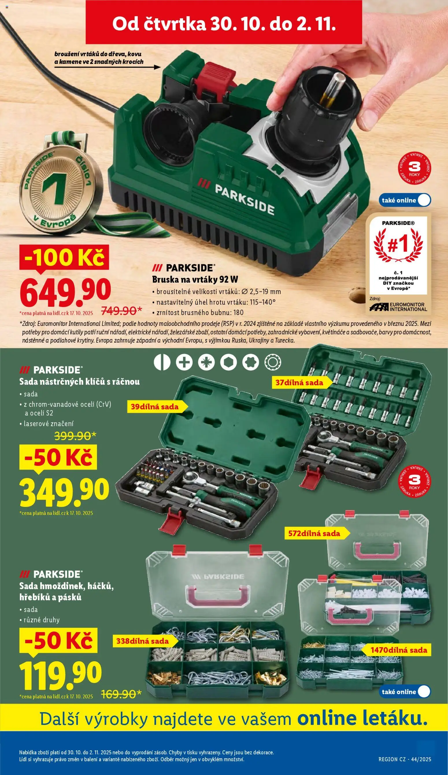 Lidl leták - Spotřební zboží od 27.10.2025 | Strana: 29 | Produkty: Parkside, Květináče, Bruska, Barvy