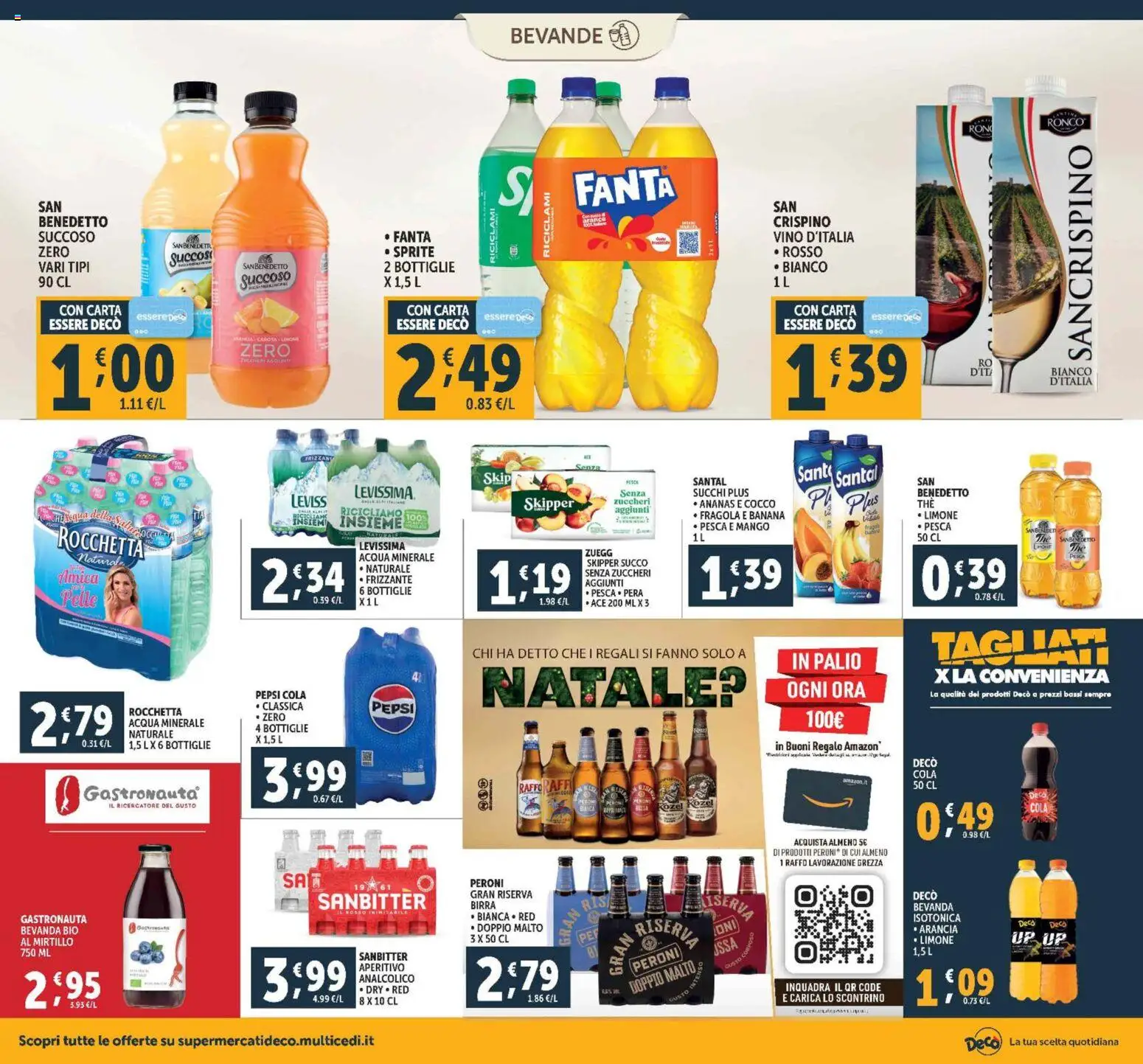 Volantino Decò del 28.10.2025 | Pagina: 16 | Prodotti: Acqua, Limone, Ananas, Arancia
