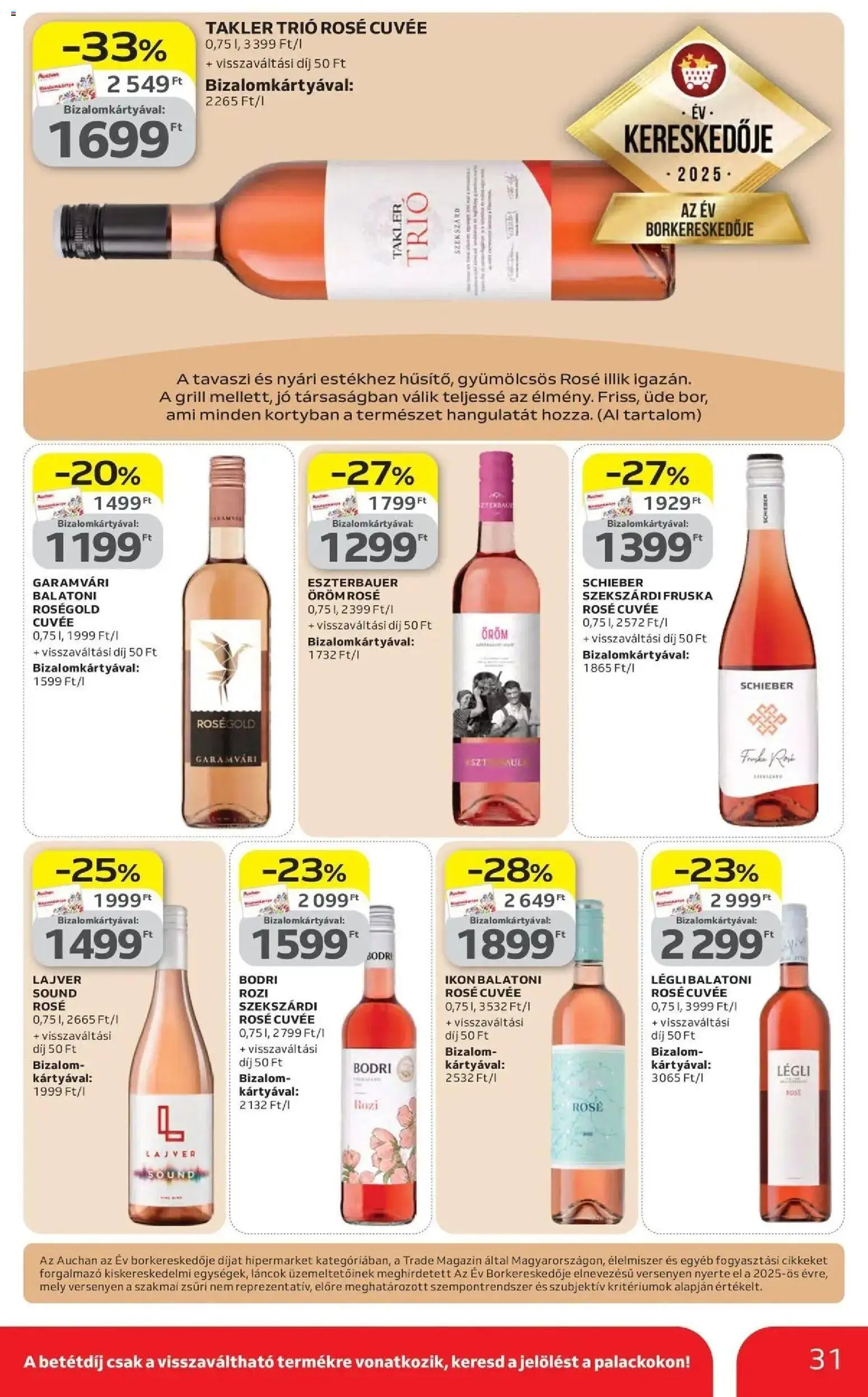 Auchan akciós ujság - amely érvényes a következő dátumtól: 16.04.2026 | Oldal: 31 | Termékek: Grill