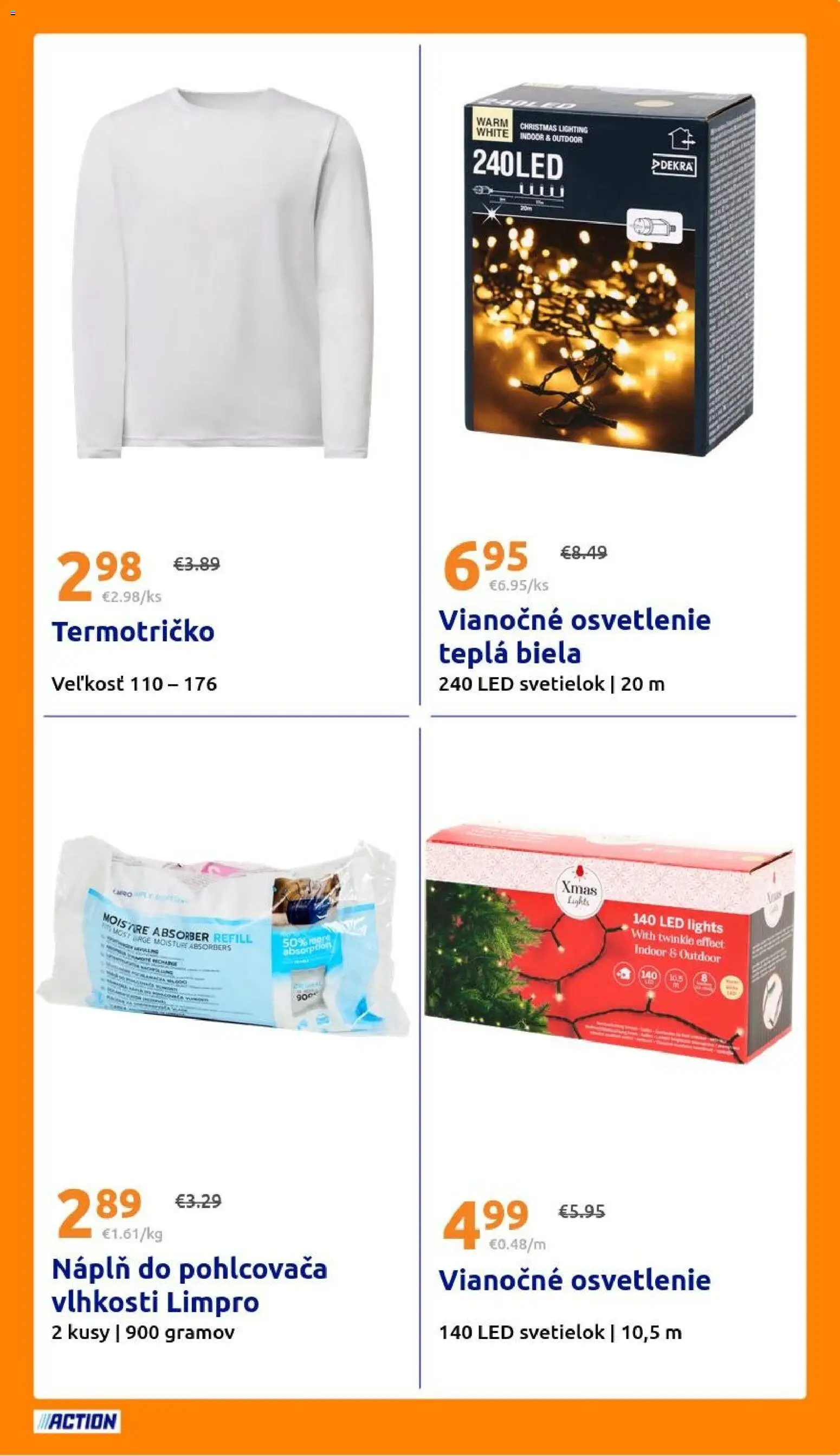 Nové Action akcie – leták je platný od 10.12.2025 | Strana: 21 | Produkty: Osvetlenie, Led