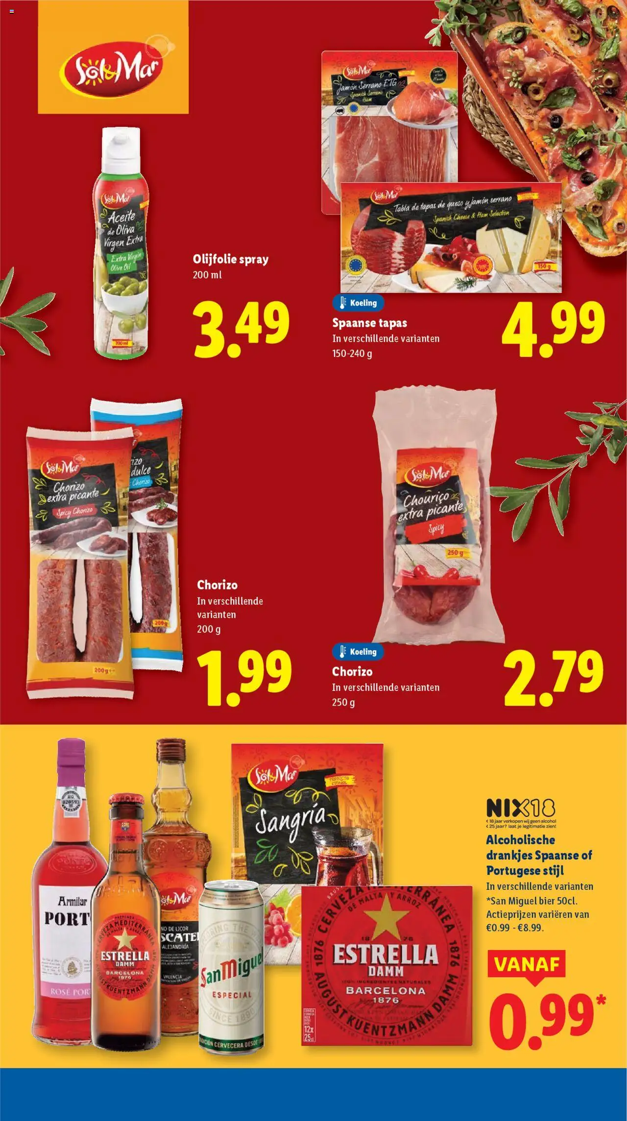  | Pagina: 24 | Producten: Bier, Olijfolie, Chorizo, Alcohol