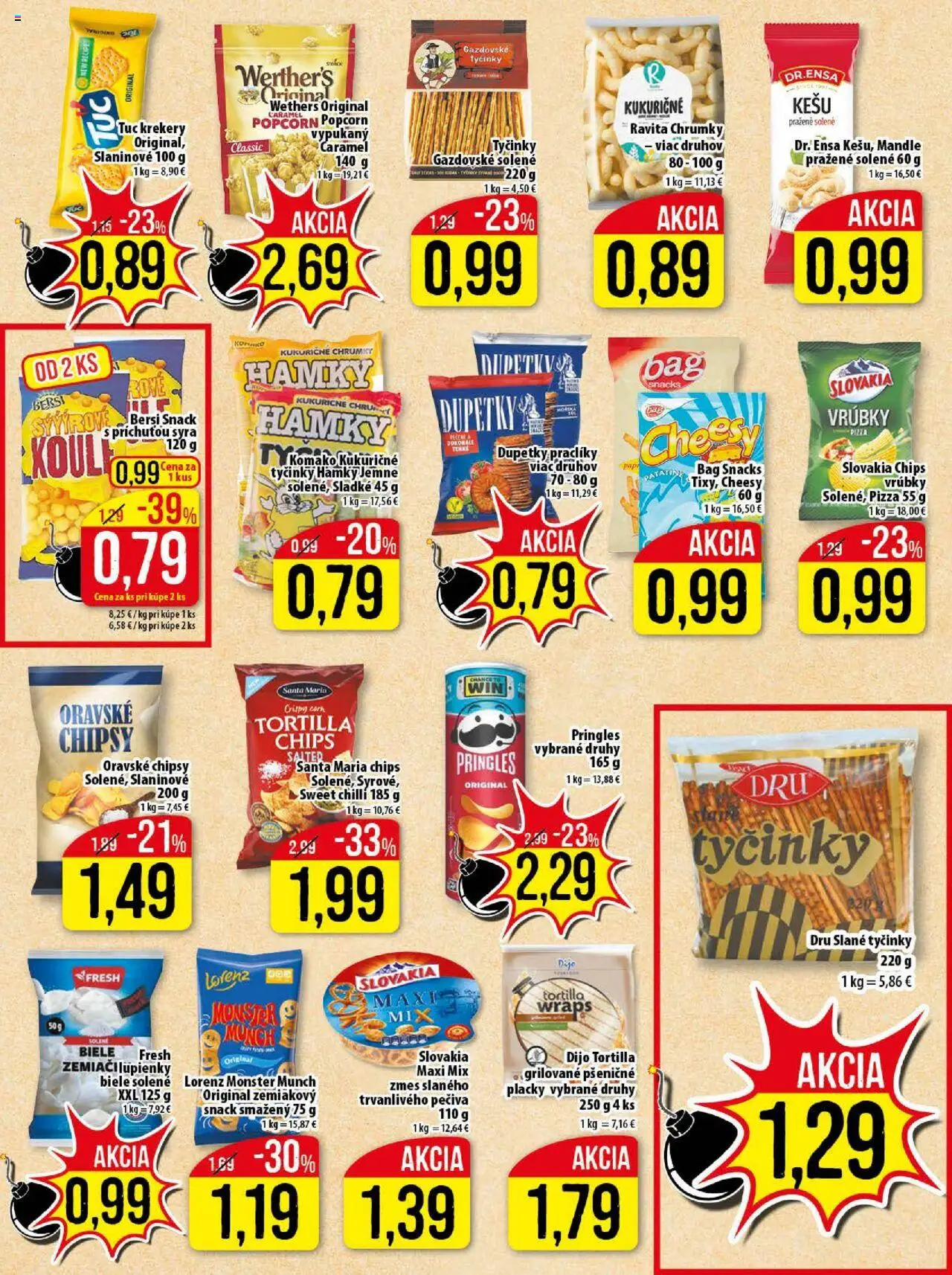 Klas leták │ platný od 28.07.2025 | Strana: 11 | Produkty: Pizza, Tortilla, Pringles, Mandle