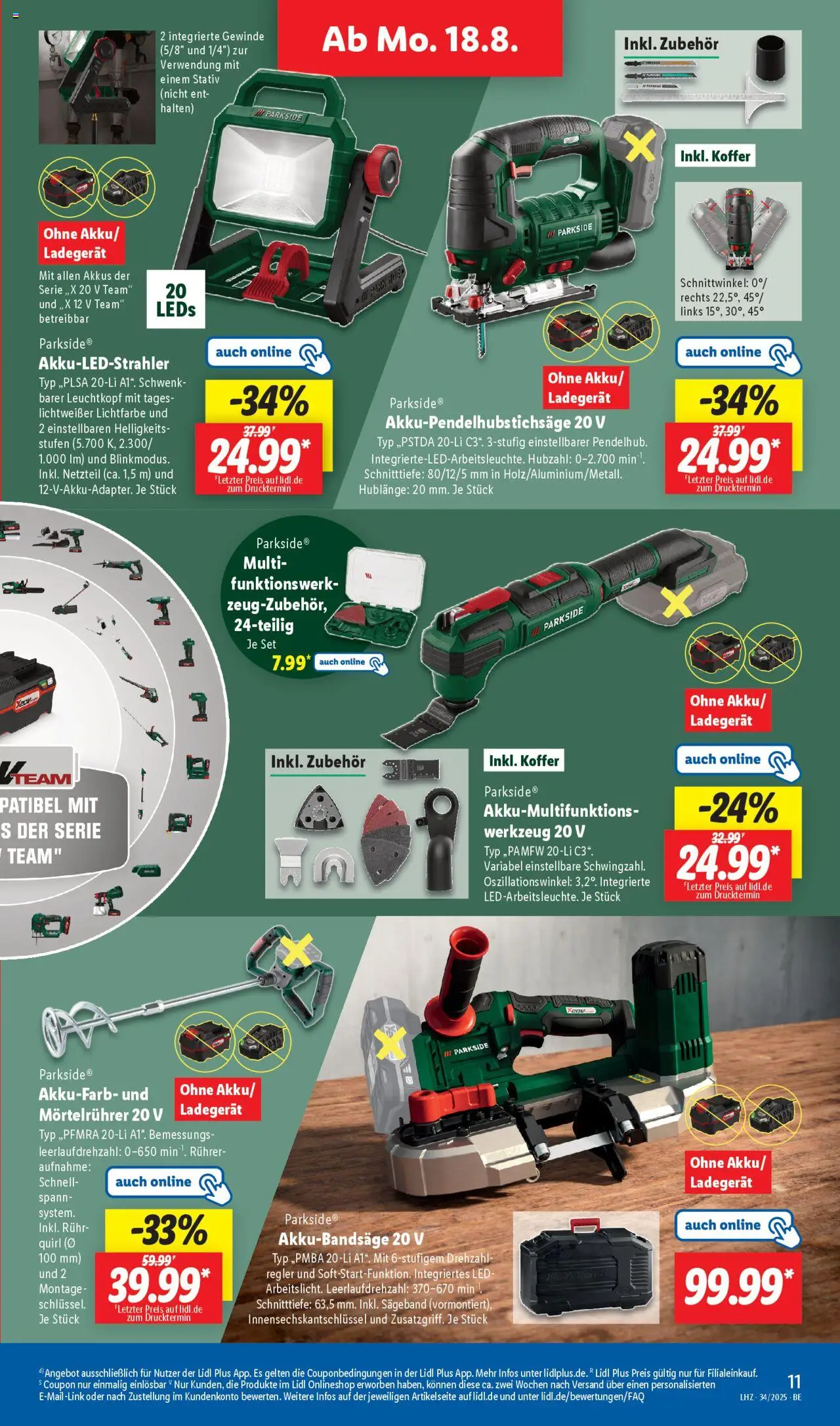 Lidl Prospekt Zossen - gültig ab dem 18.08.2025 | Seite: 3 | Produkte: Koffer, Netzteil, Ladegerät, Stativ