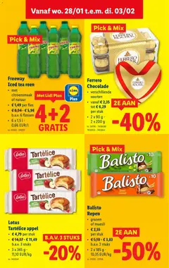 Ferrero Chocolade, verschillende soorten, 2 x 90 g - 2 x 200 g - Voorbeeld van een folder van Lidl, geldig van 28.01.2026 | Pagina: 24