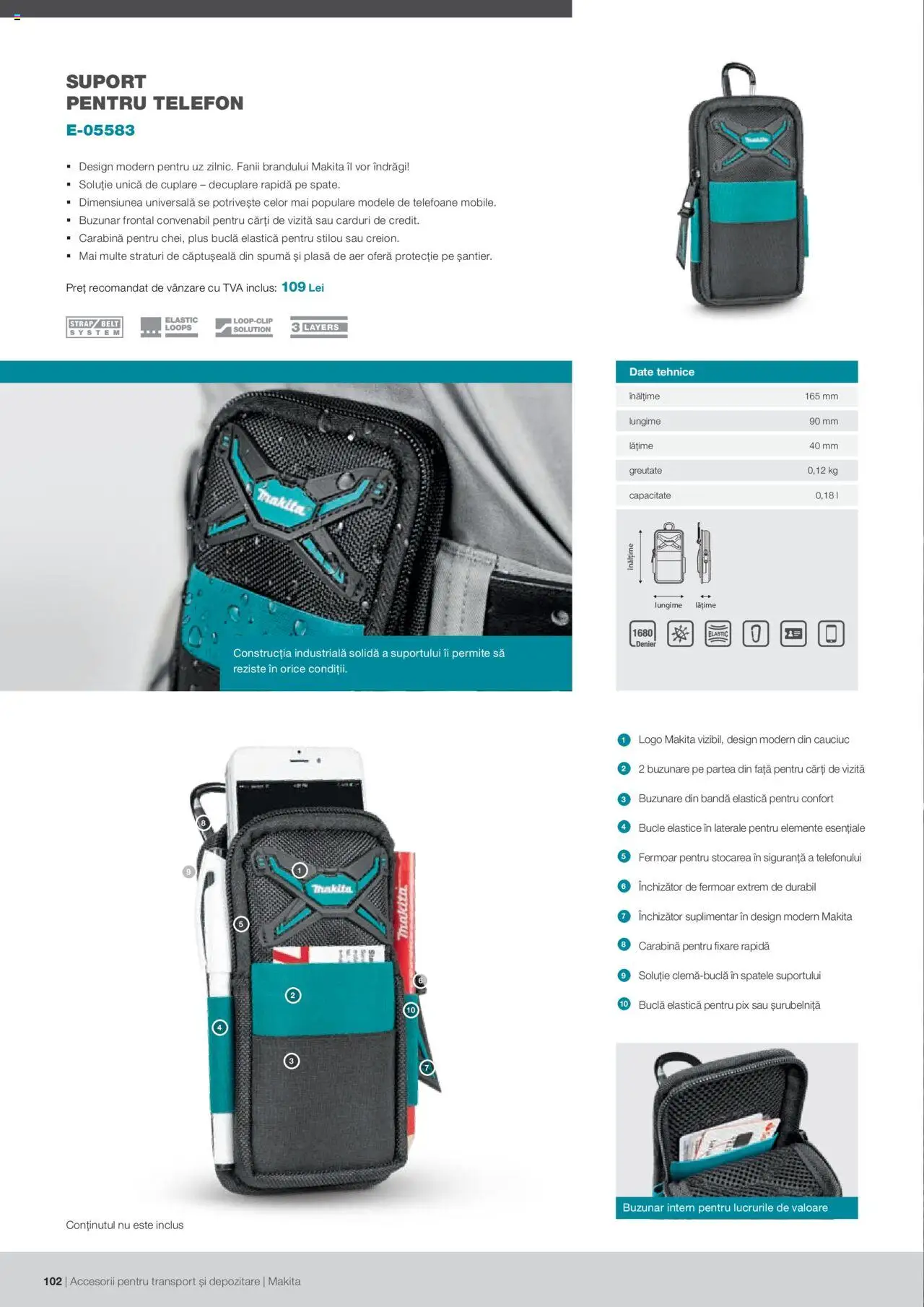 Makita catalog - Accesorii pentru transport si depozitare   – valabil de la 06.09.2021 | Pagină: 102