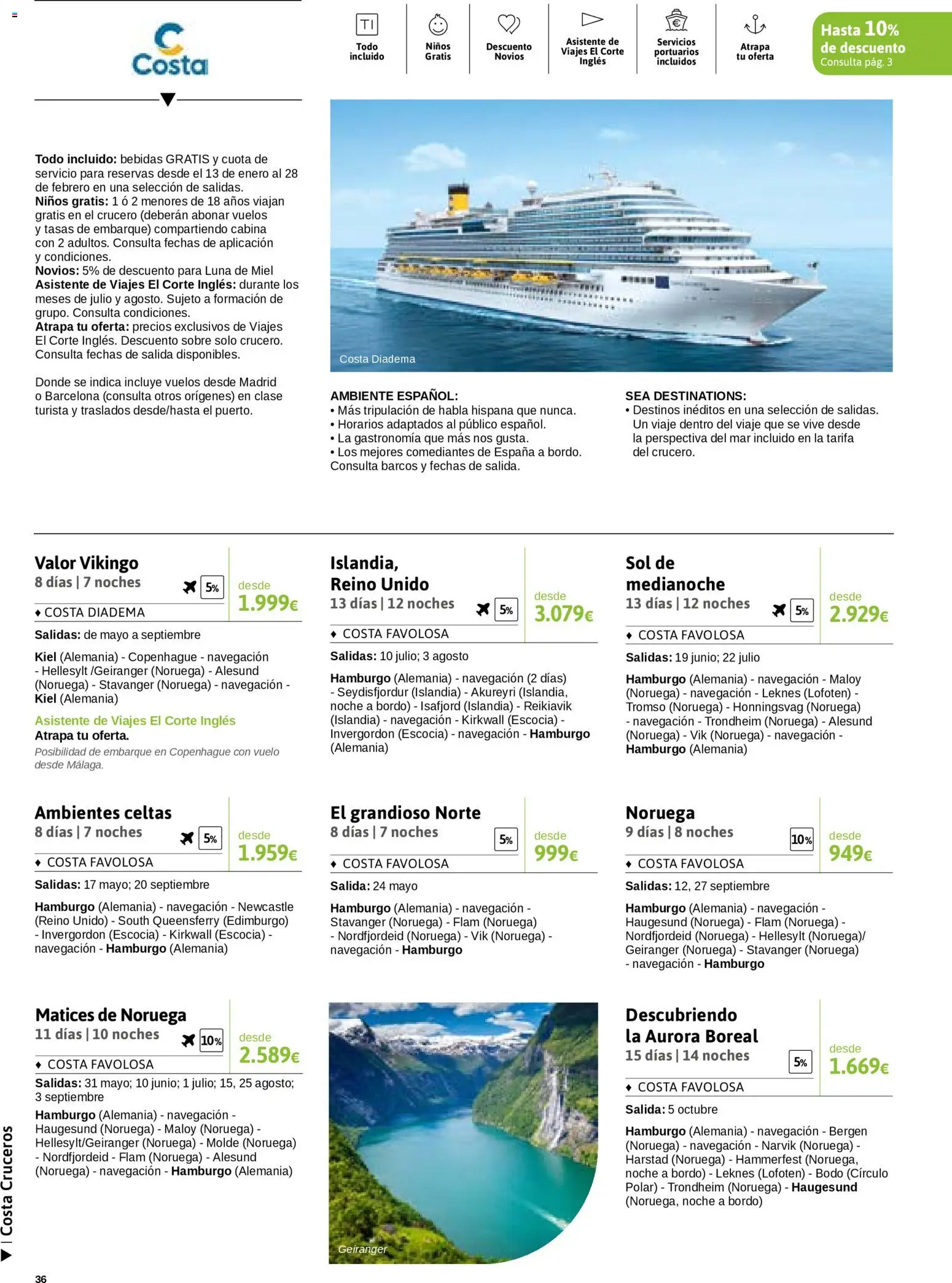 Viajes El Corte Inglés Semana del Crucero │ válido desde el 07.01.2026 | Página: 37 | Productos: Ψηφιακή κάμερα, Navegación