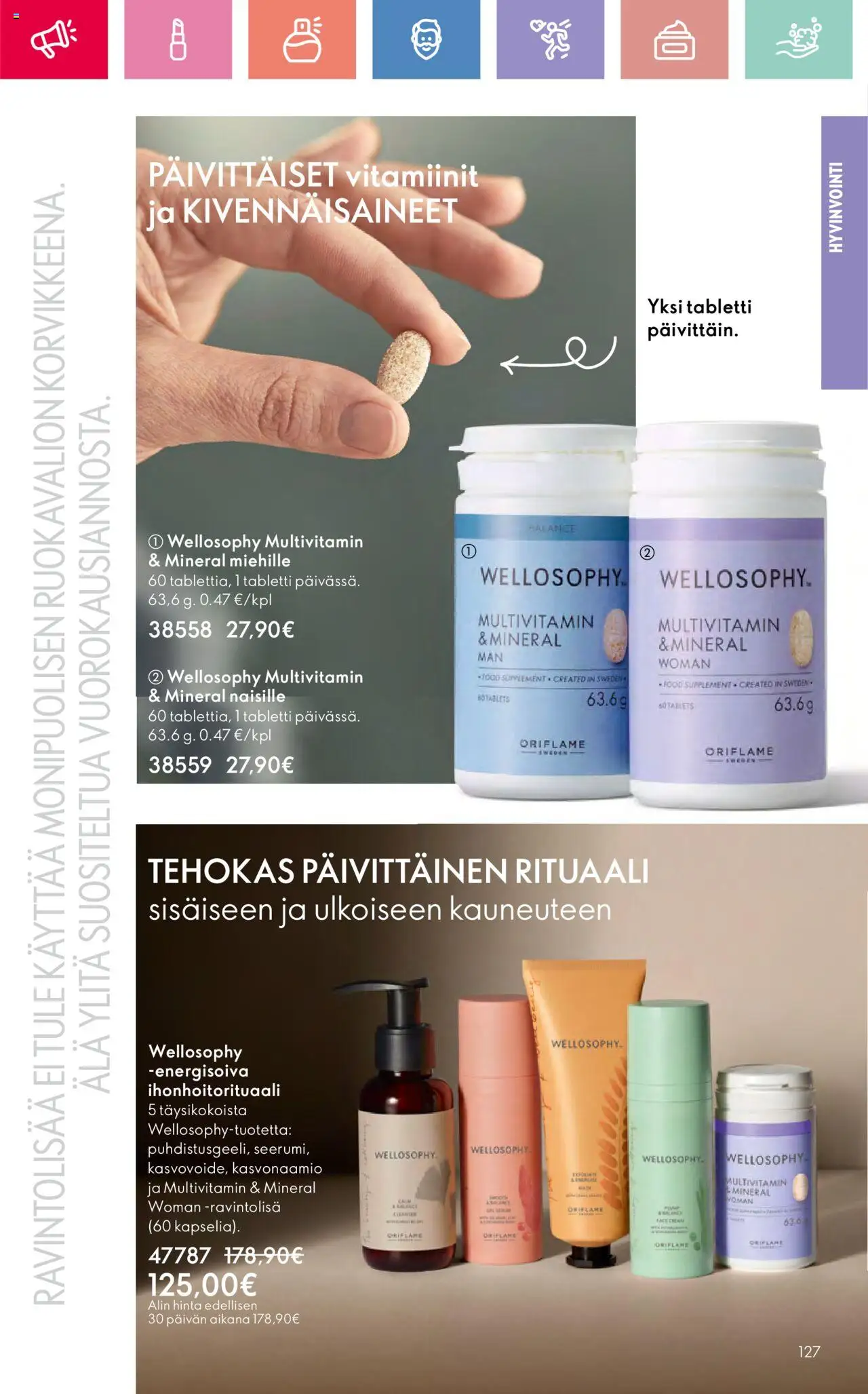  | Sivu: 127 | Tuotteet: Vitamiinit, Kasvonaamio, Tabletti