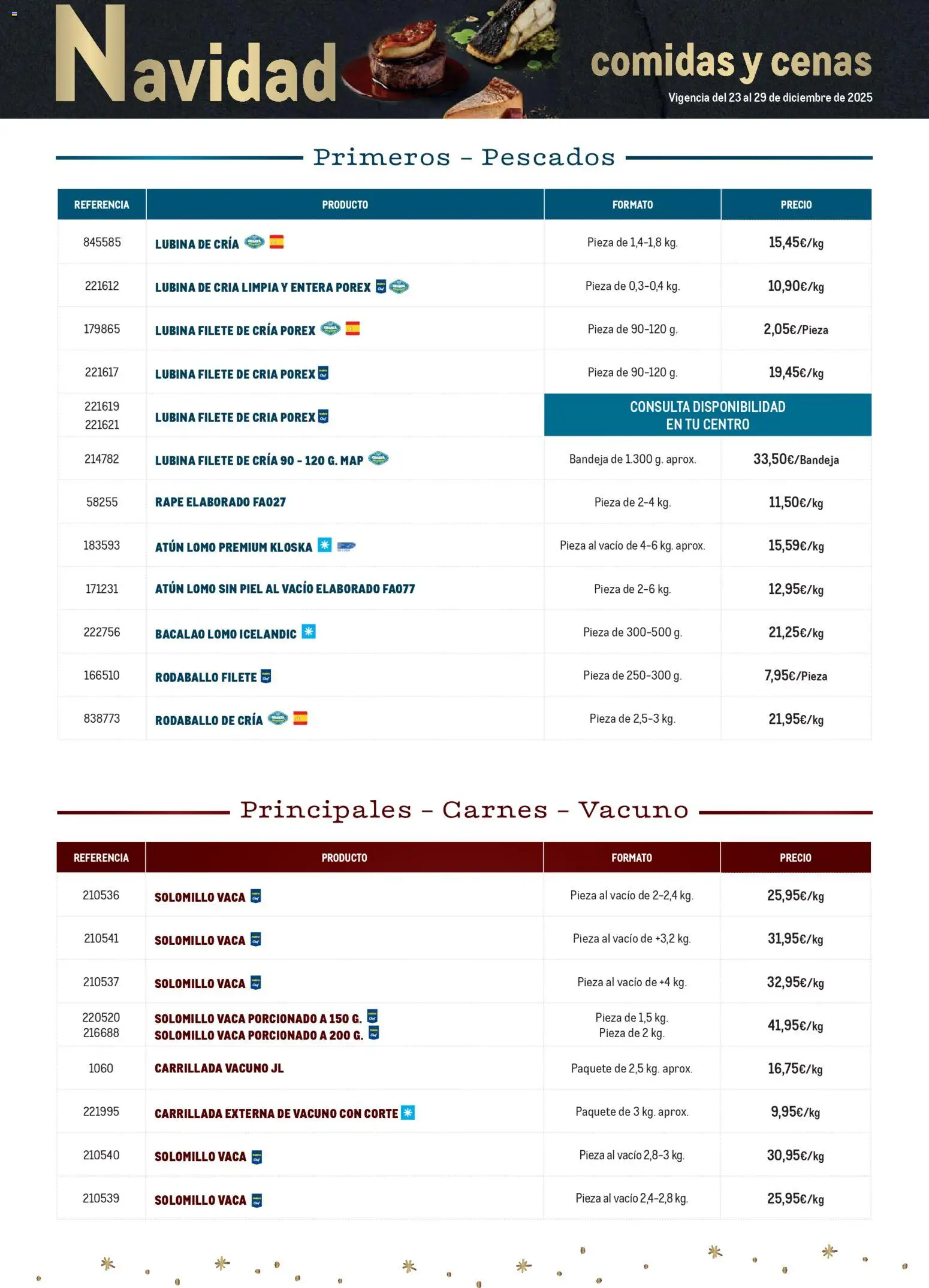 Makro - Menú Navidad Norte 2 │ válido desde el 23.12.2025 | Página: 2 | Productos: Filete, Bandeja