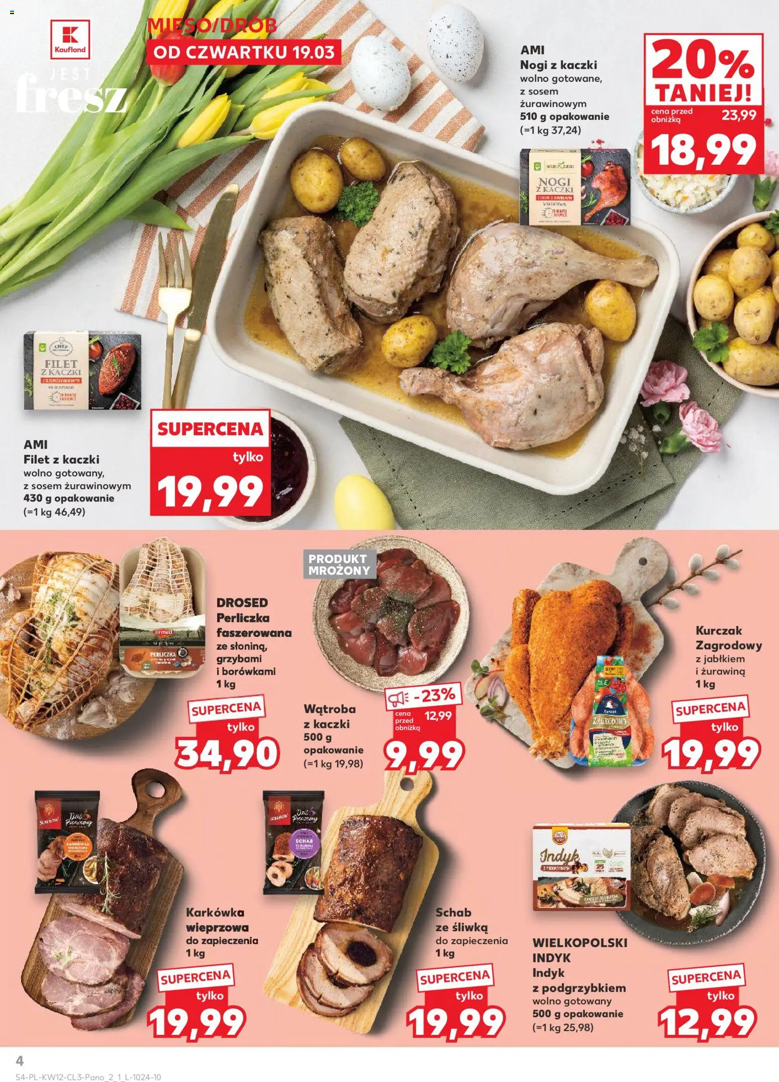 Kaufland Polsko leták - Jak święta kocham od 19.03.2026 | Strana: 4 | Produkty: Filet