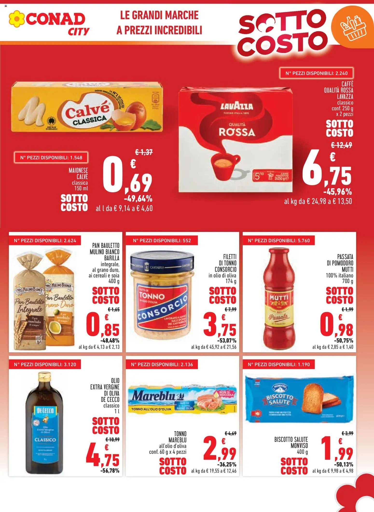 Volantino Conad del 29.01.2026 | Pagina: 3 | Prodotti: Caffè, Cereali, Crackers, Olio di Oliva