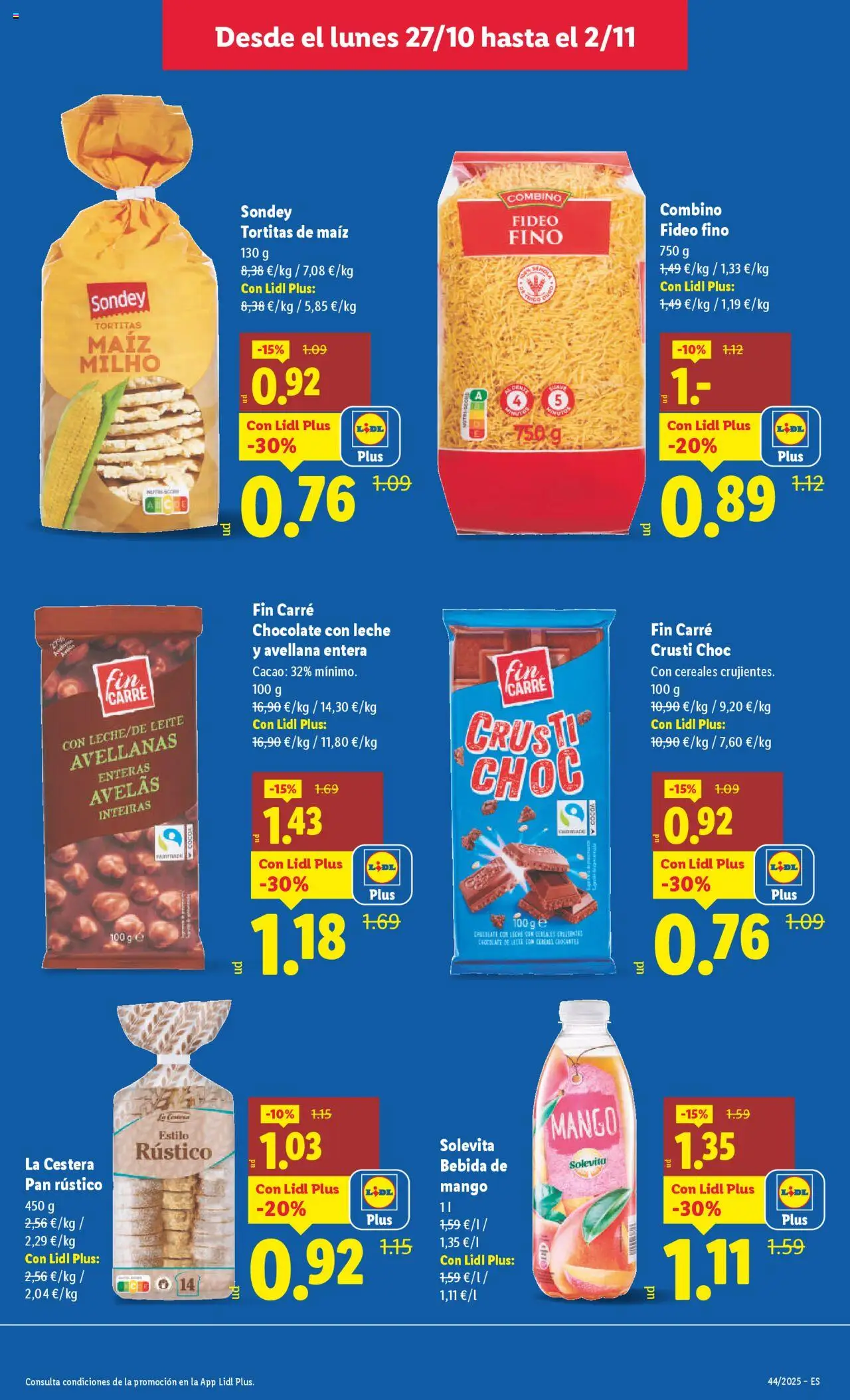 Lidl catálogo MAD │ válido desde el 27.10.2025 | Página: 11 | Productos: Pan, Cereales, Ρούτερ, Φρυγανιές σικάλεως