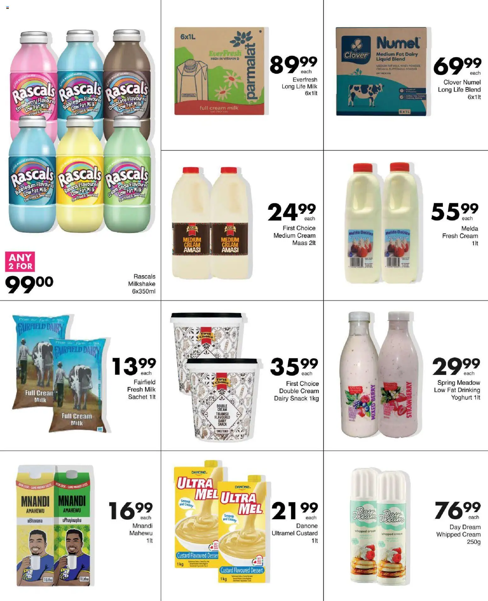 New Save catalogue – valid from 15.01.2026 | Page: 5 | Products: Custard, Yoghurt, Chocolate, Cream