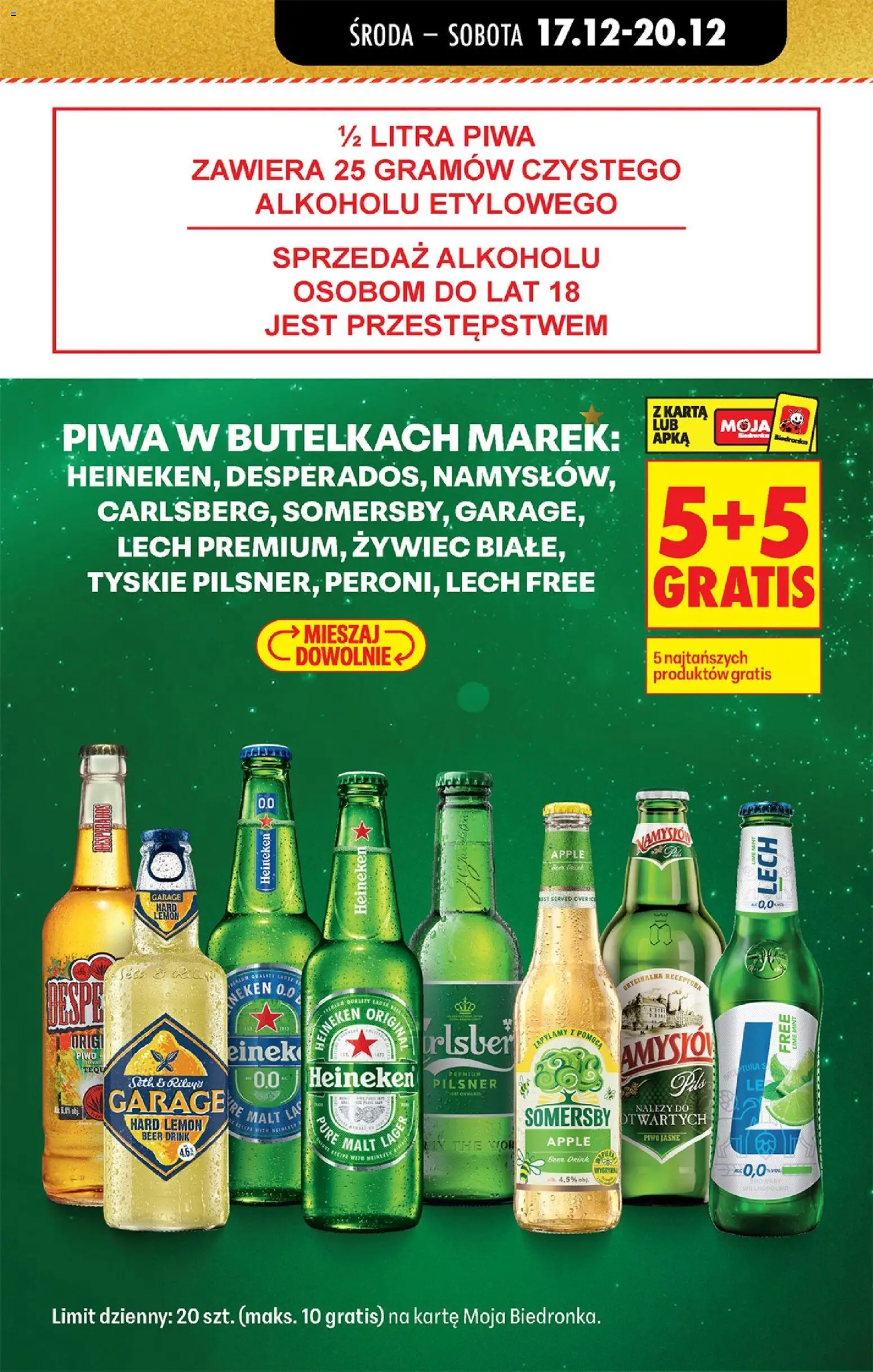 Biedronka gazetka - Oferta w tym tygodniu od 17.12.2025 | Strona: 29 | Produkty: Karta, Tyskie, Piwo, Heineken