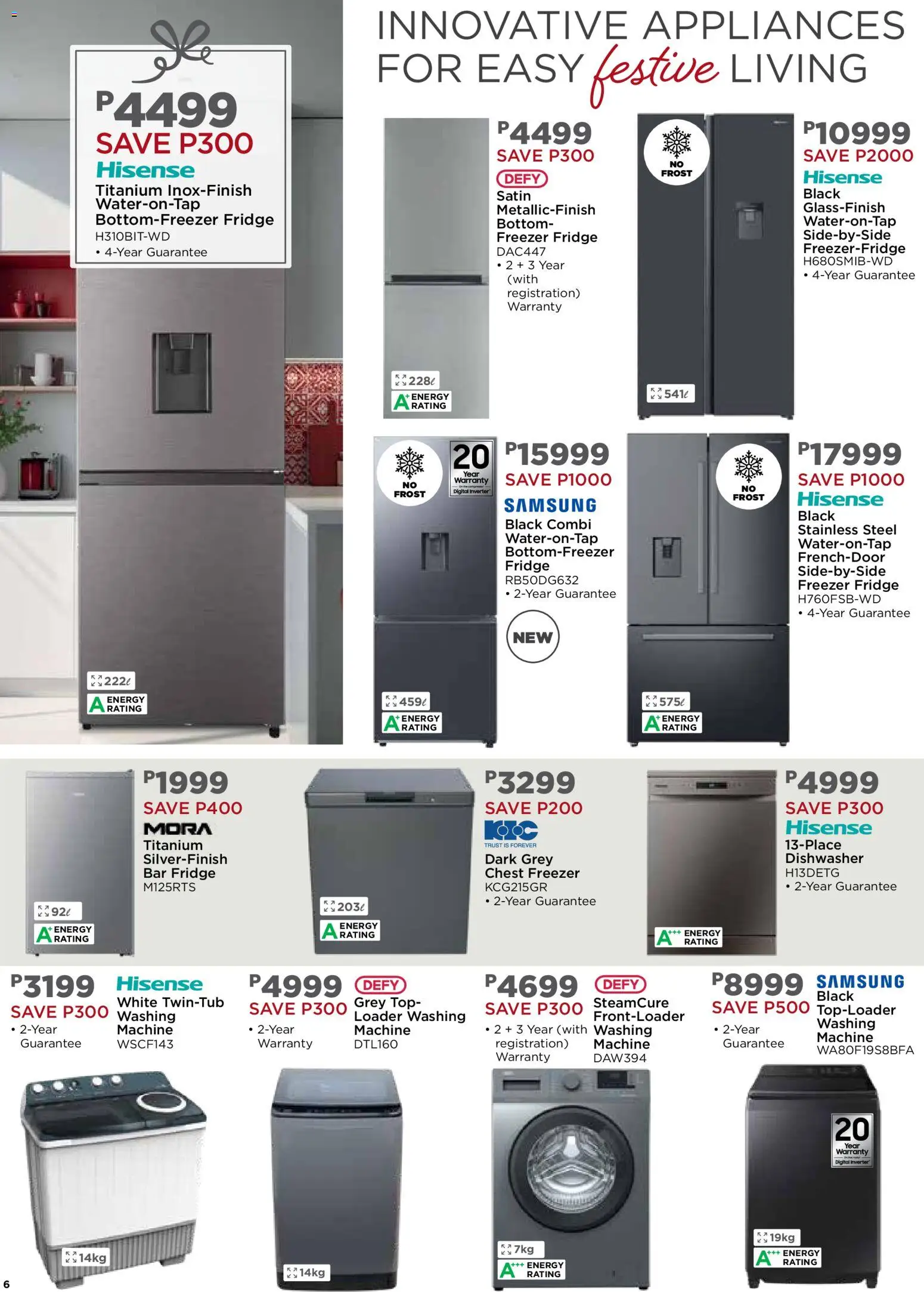 New House and Home catalogue – valid from 24.11.2025 | Page: 10 | Products: Freezer, Dishwasher, Fridge, Chest freezer