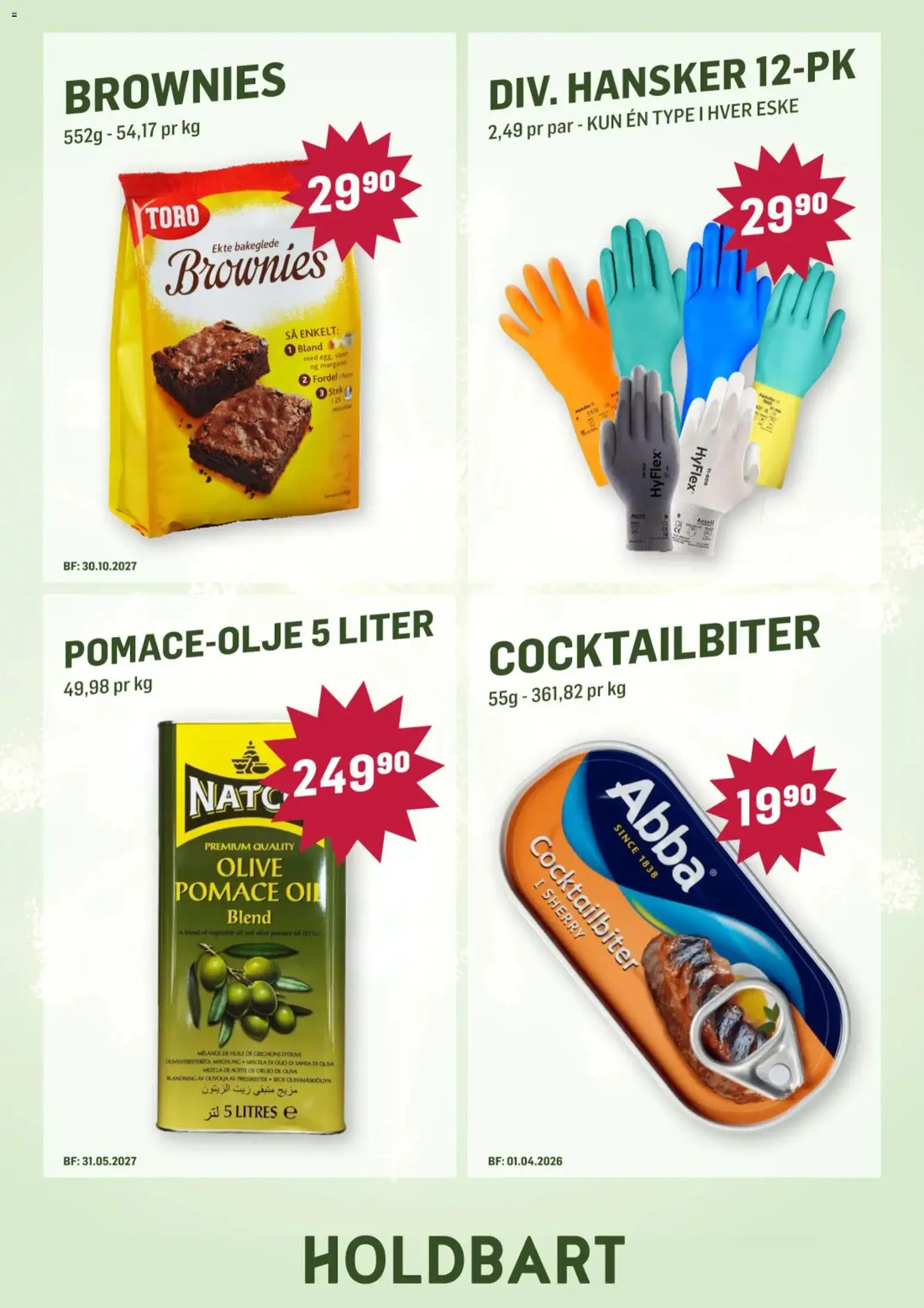 {H1} | Side: 7 | Produkter: Hansker, Суміш дитяча, Stoney, Вермішель