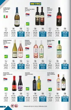Metro kupi više plati manje - pregled Metro kataloga - važi od 01.02.2026 | Strana: 22 | Proizvode: Chardonnay, Crveno vino, Belo vino, Vino