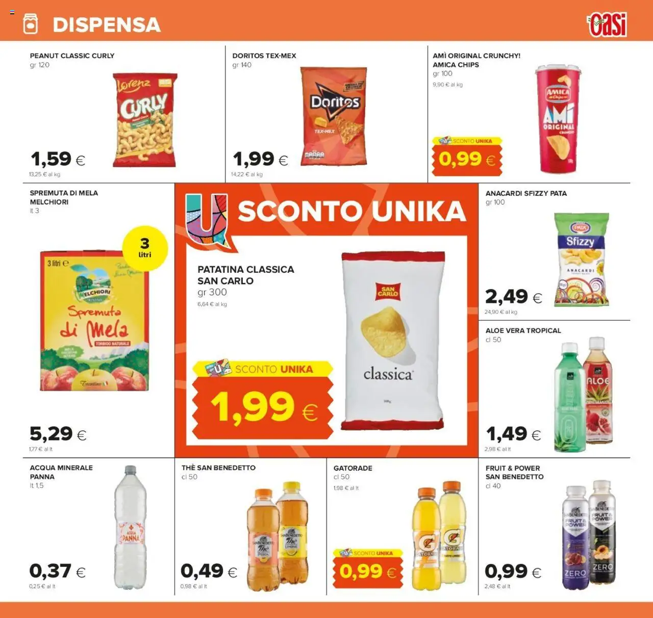 Volantino Oasi del 24.07.2025 | Pagina: 19 | Prodotti: Panna, Acqua, The, Acqua minerale