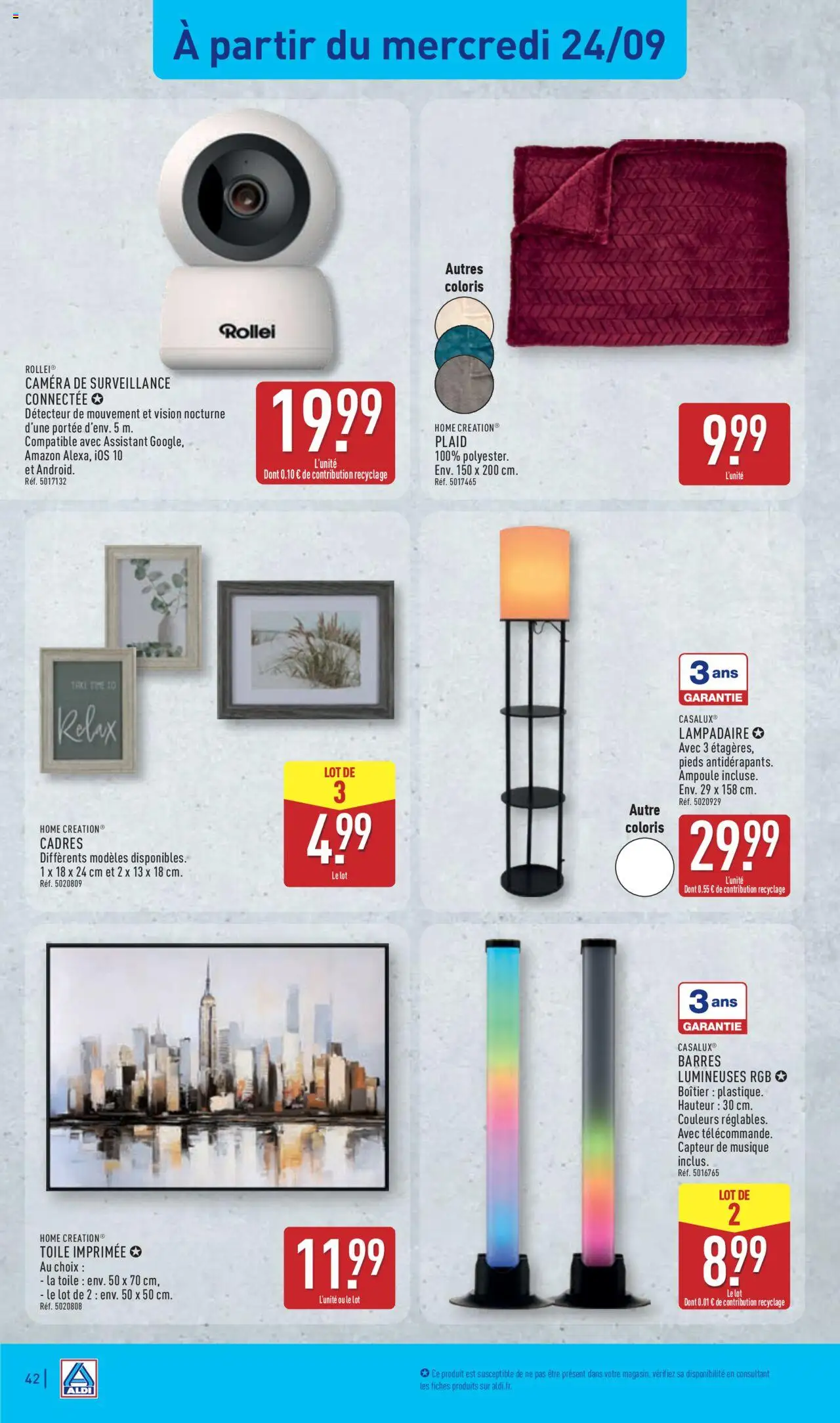  | Page: 44 | Produits: Lampadaire, Caméra, Camera de surveillance, Thé