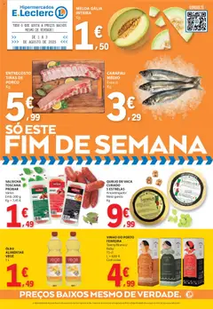 Pré-visualização E.Leclerc Catálogo Fim de Semana válido de 01.08.2025