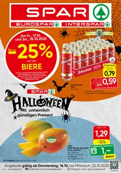 Spar Flugblatt - Burgenland ab 16.10.2025 gültig