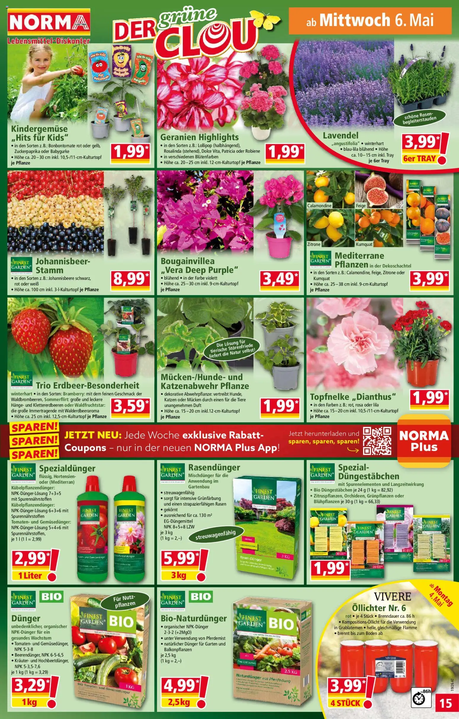 Norma Flugblatt gültig ab 04.05.2026 | Seite: 15 | Produkte: Zitrone, Duft, Tomaten