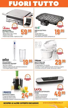 Anteprima del volantino Expert Napoli/Miano catalogo valido a partire dal 27.12.2025 | Pagina: 18 | Prodotti: Frullatore, Centrifuga, Griglia, Ciotola