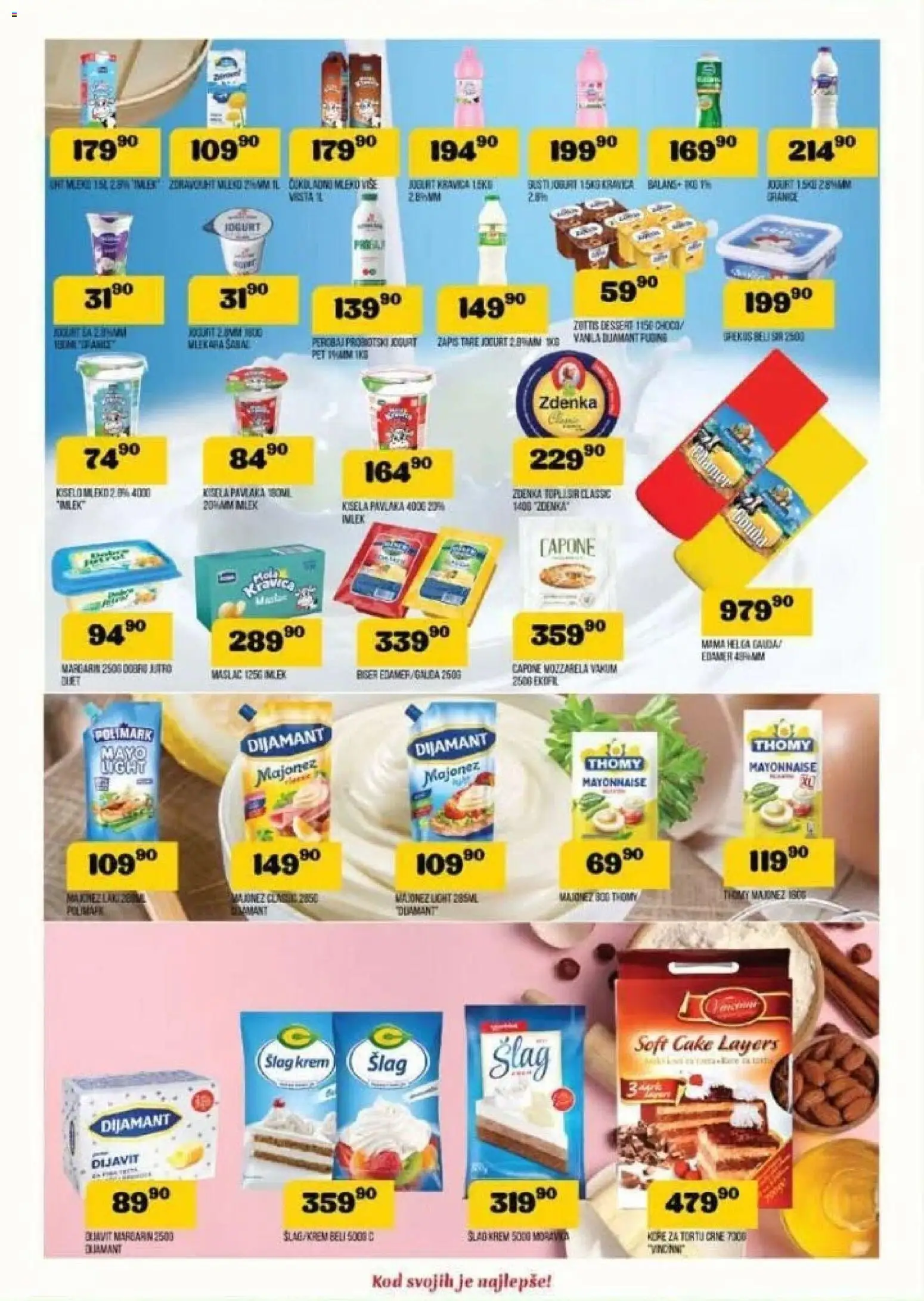 VP Dima katalog - važi od 18.12.2025 | Strana: 6 | Proizvode: Kisela pavlaka, Edamer, Margarin, Pavlaka