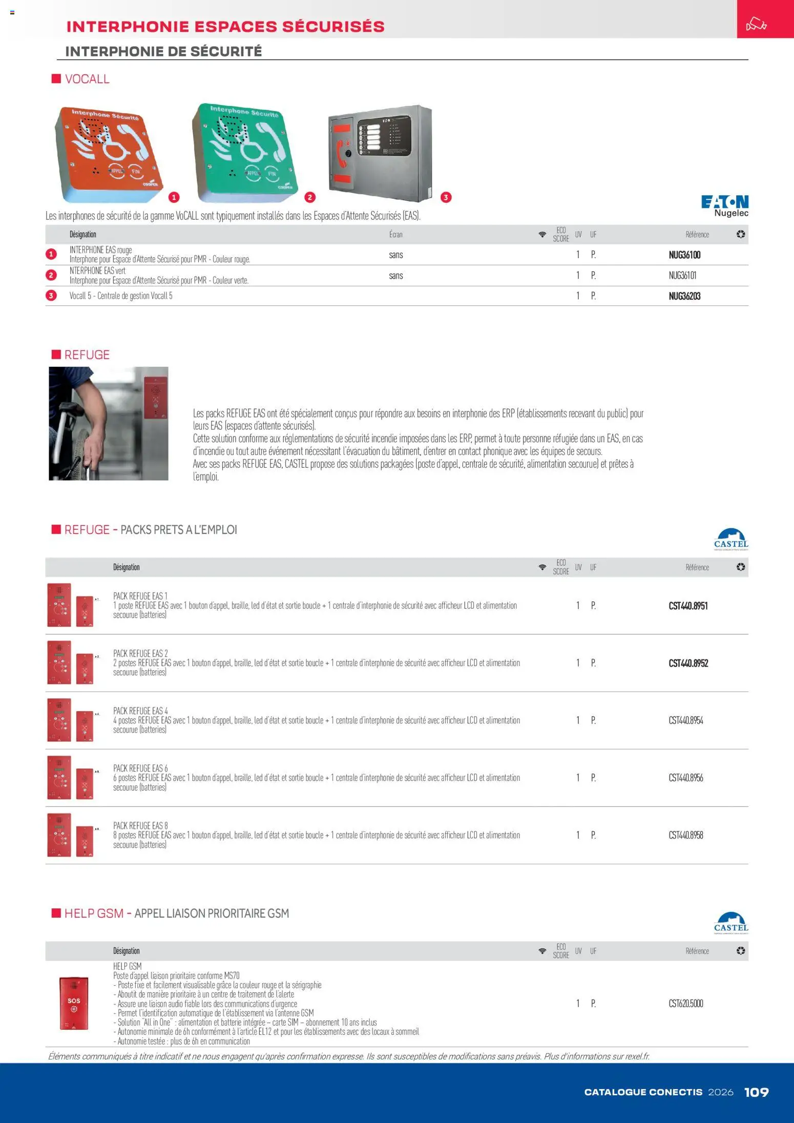 {H1} | Page: 109 | Produits: Audio, Batterie, Interphone