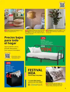 Vista previa Catálogo IKEA Festival válido desde el 07.01.2026 | Página: 3 | Productos: Cama, Cojín, Alfombra, Lámpara