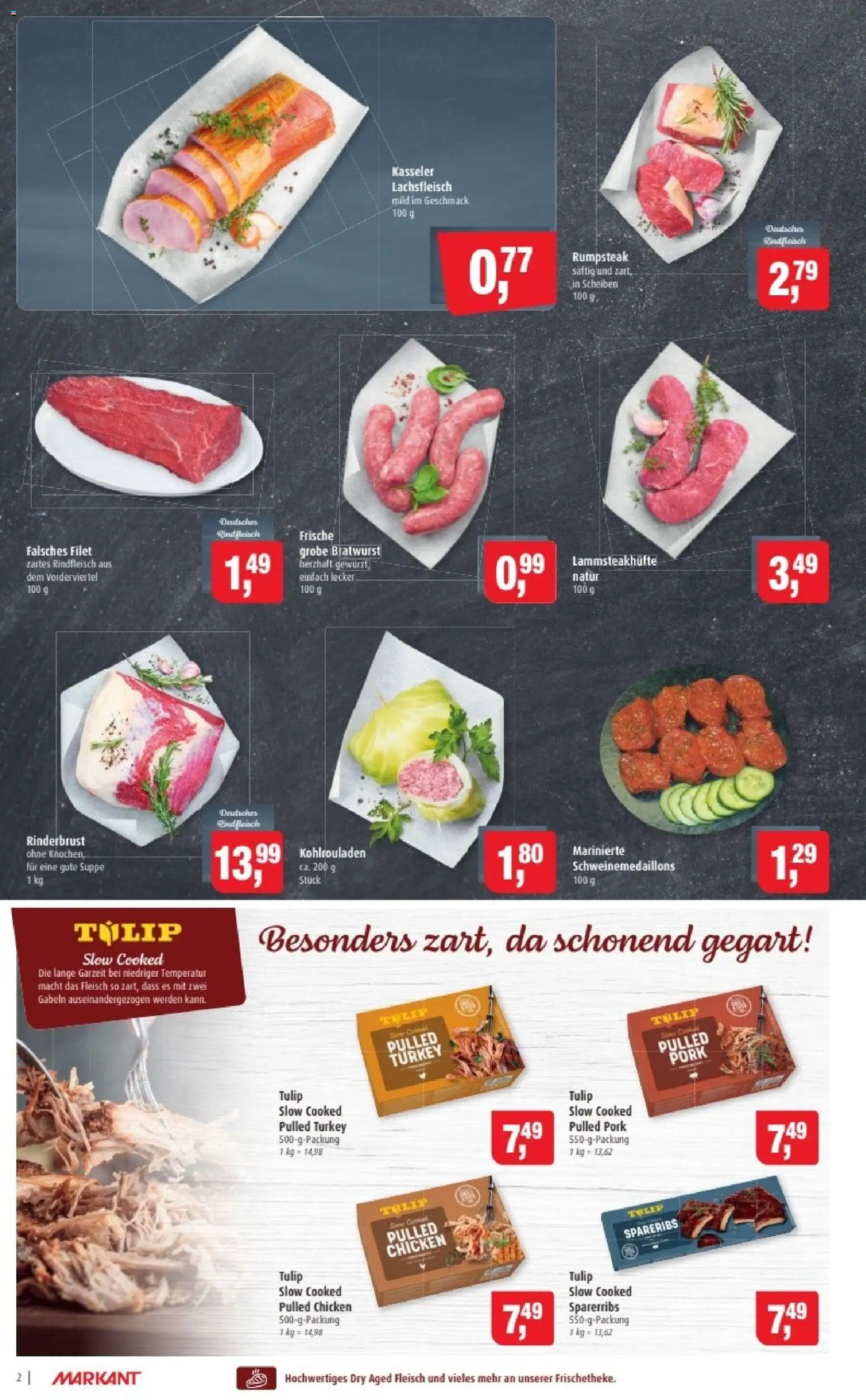 Markant Prospekt 	 – gültig ab 05.01.2026 | Seite: 2 | Produkte: Rumpsteak, Bratwurst, Rindfleisch, Fleisch