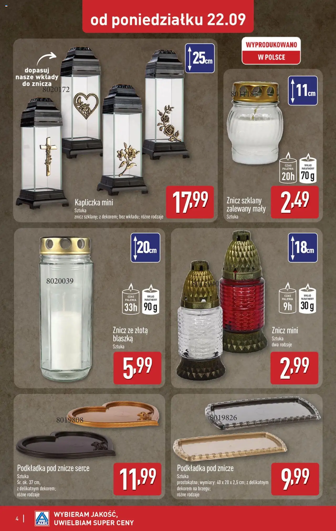 Aldi Gazetka - Artykuły przemysłowe i tekstylia od 22.09.2025 | Strona: 4