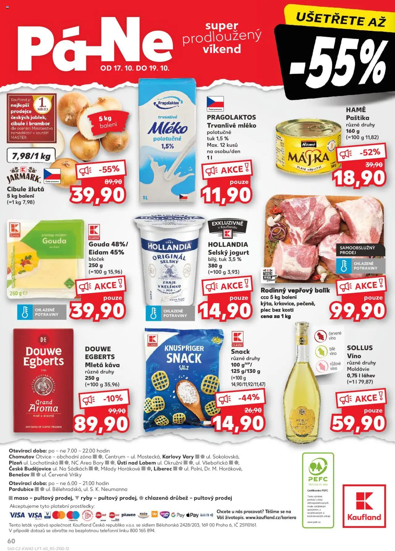 Kaufland leták - Chomutov od 15.10.2025 | Strana: 60 | Produkty: Káva, Hollandia, Potraviny, Maso