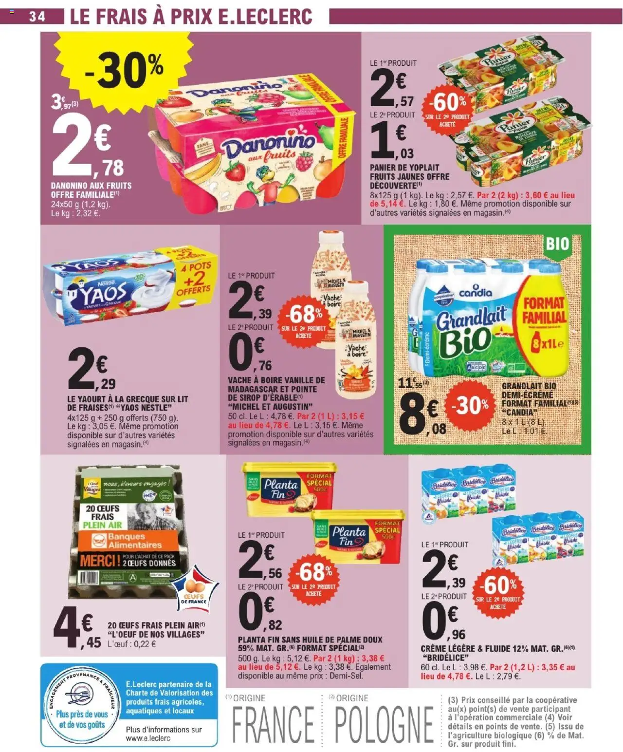  | Page: 34 | Produits: Yaourt à La Grecque, Yaourt, Huile, Crème