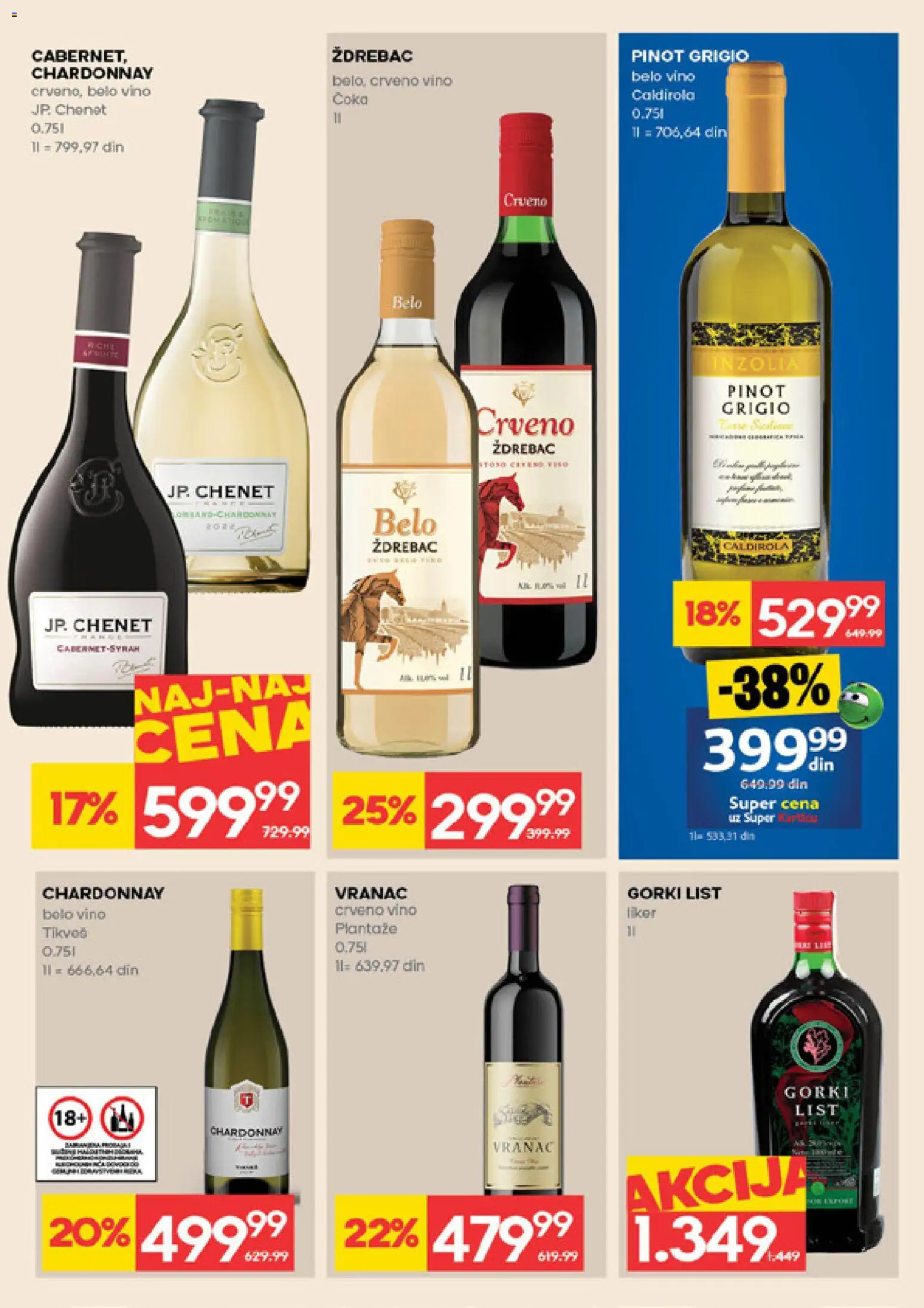 Roda katalog - važi od 19.02.2026 | Strana: 25 | Proizvode: Vranac, Crveno vino, Belo vino, Vino