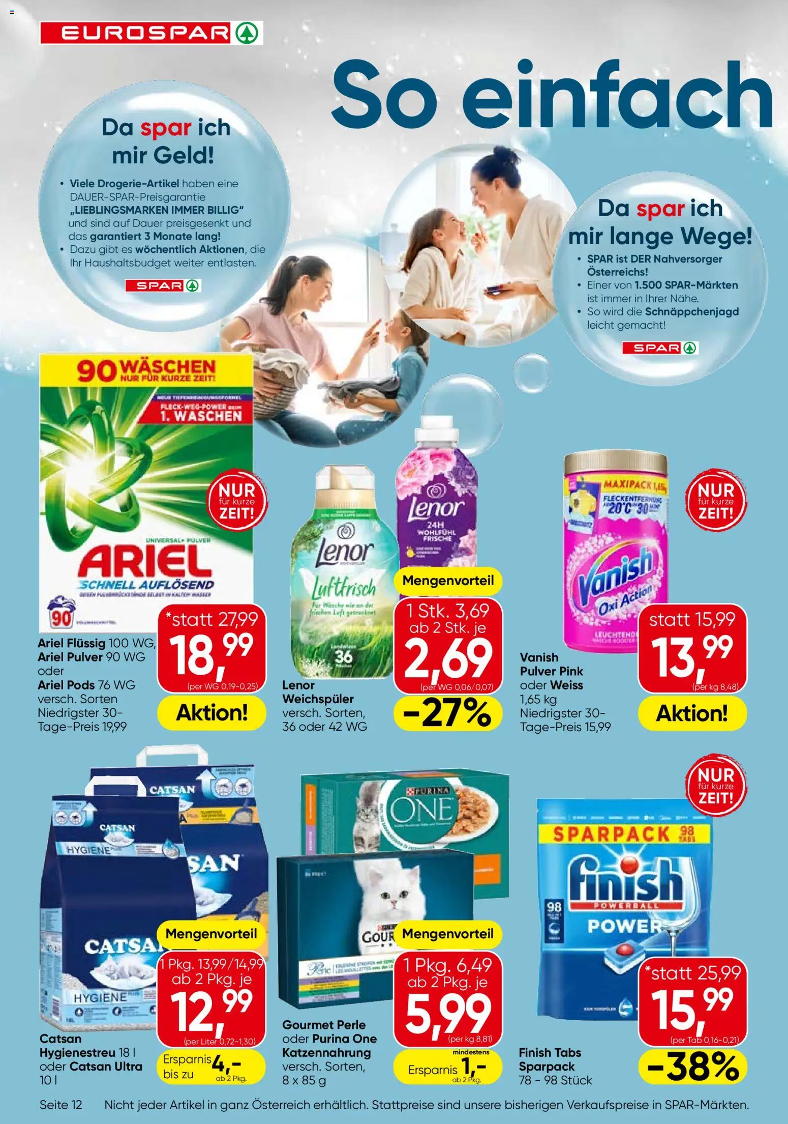 Eurospar Flugblatt - Steiermark gültig ab 02.01.2026 | Seite: 12 | Produkte: Weichspüler