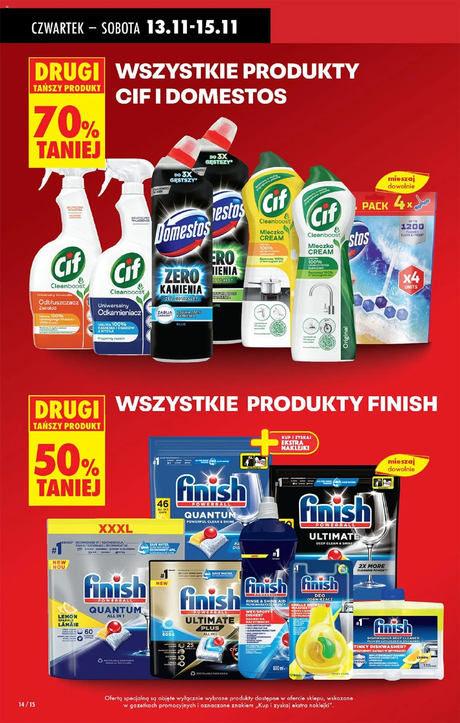 Biedronka gazetka - Oferta w tym tygodniu od 13.11.2025 | Strona: 17 | Produkty: Naklejki, Domestos, Zapach, Kostki toaletowe