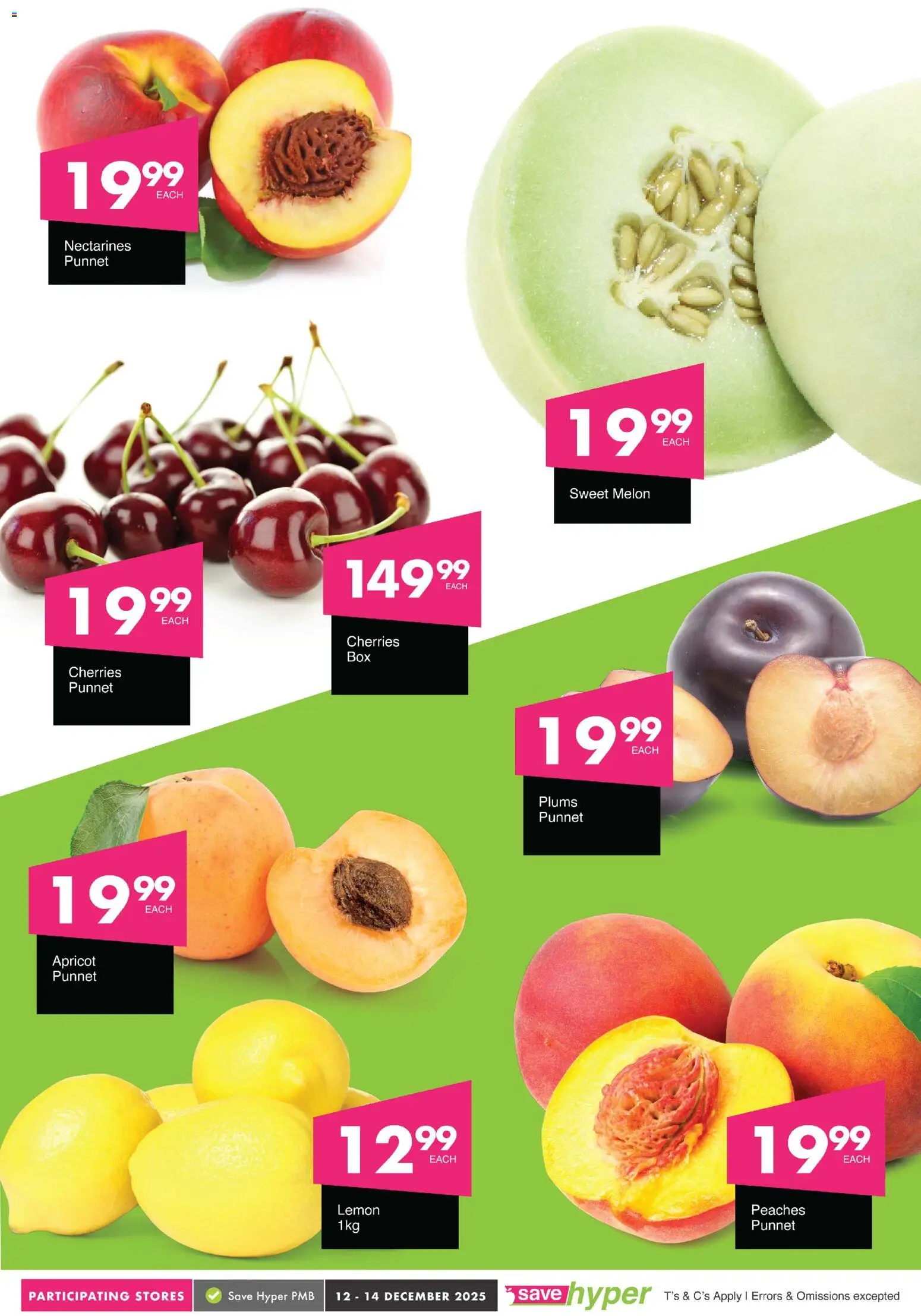 New Save catalogue – valid from 12.12.2025 | Page: 7 | Products: Cherries, Lemon, Nectarines
