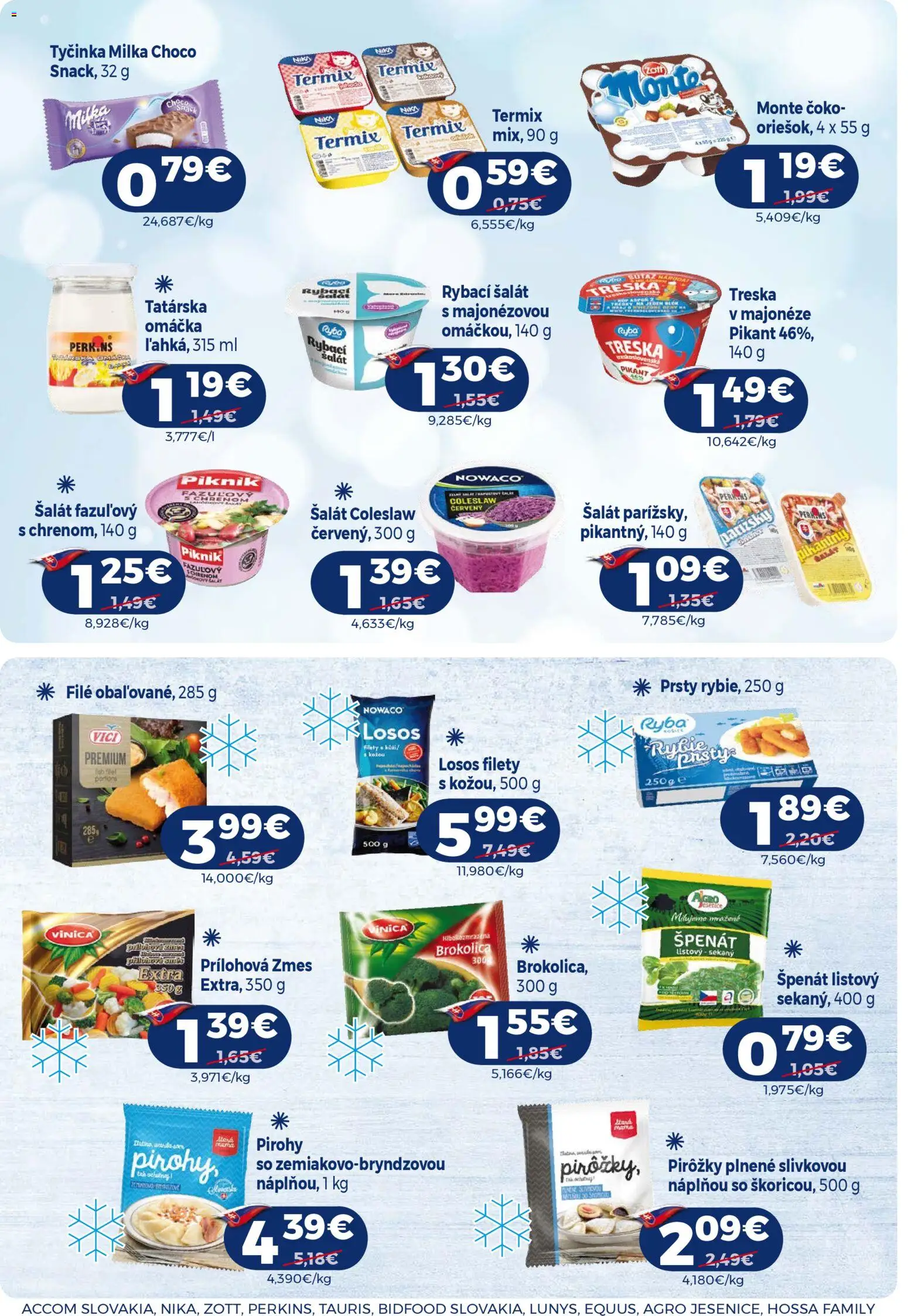 Nové Milk Agro akcie – leták je platný od 26.11.2025 | Strana: 5 | Produkty: Brokolica, Losos, Šalát, Treska