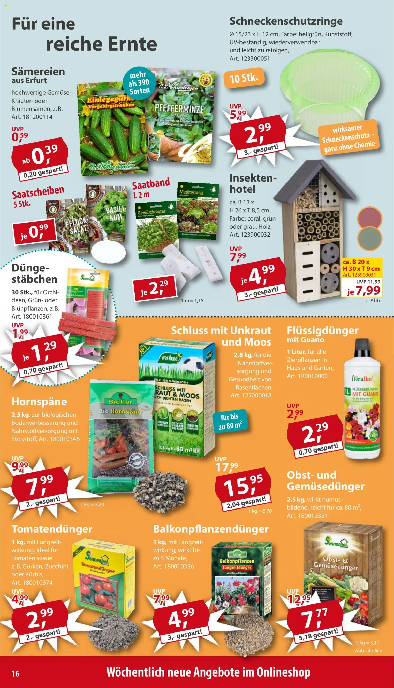 Sonderpreis Baumarkt Prospekt 	 – gültig ab 25.04.2026 | Seite: 16 | Produkte: Tomaten, Gemüse, Obst, Zucchini