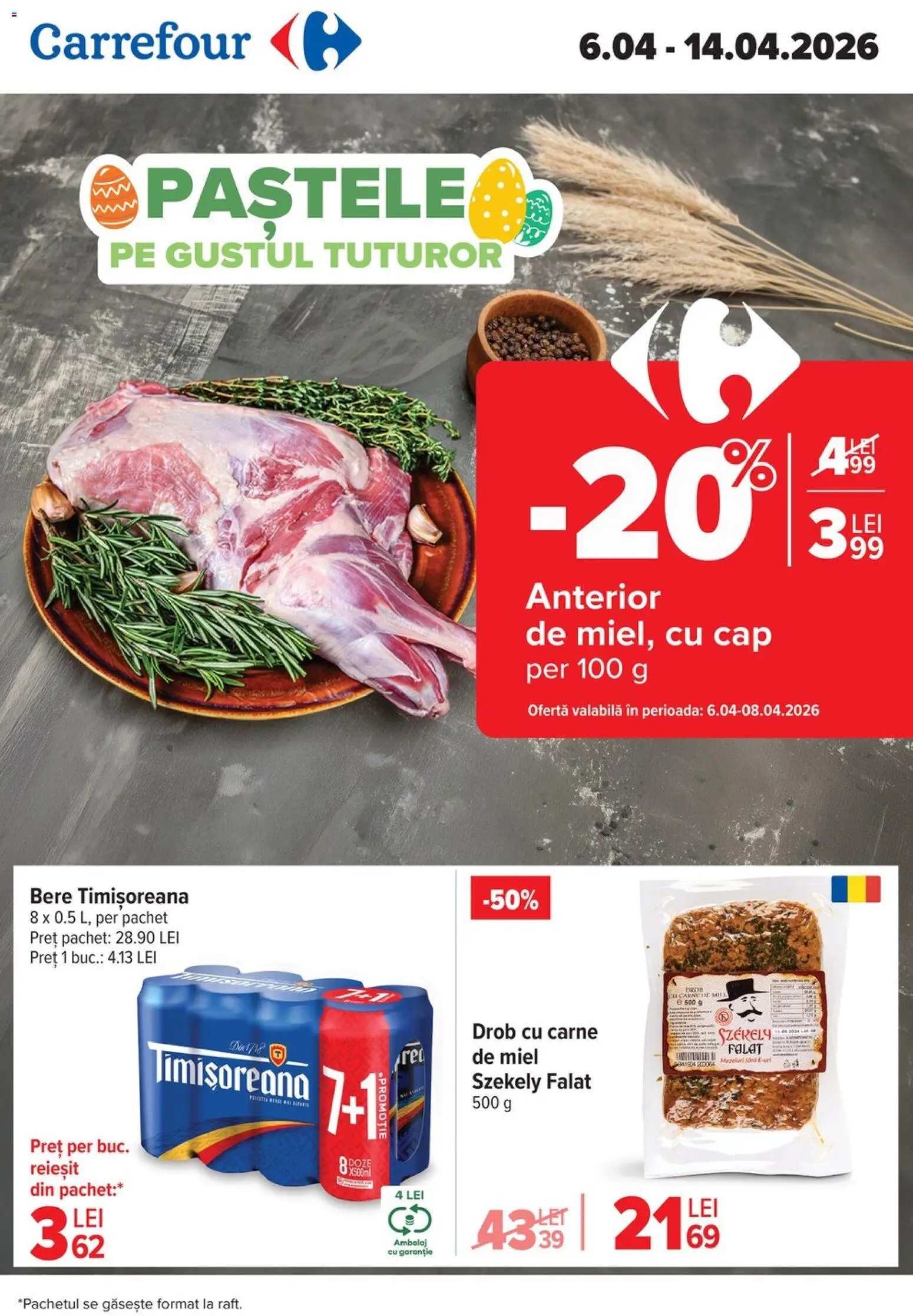 Noul catalog Carrefour – valabil de la 06.04.2026 | Pagină: 1 | Produse: Bere