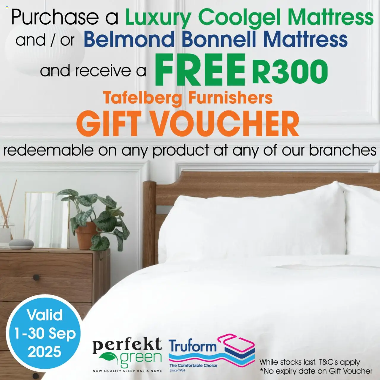 New Tafelberg Furnishers catalogue – valid from 01.09.2025 | Page: 1 | Products: Mattress
