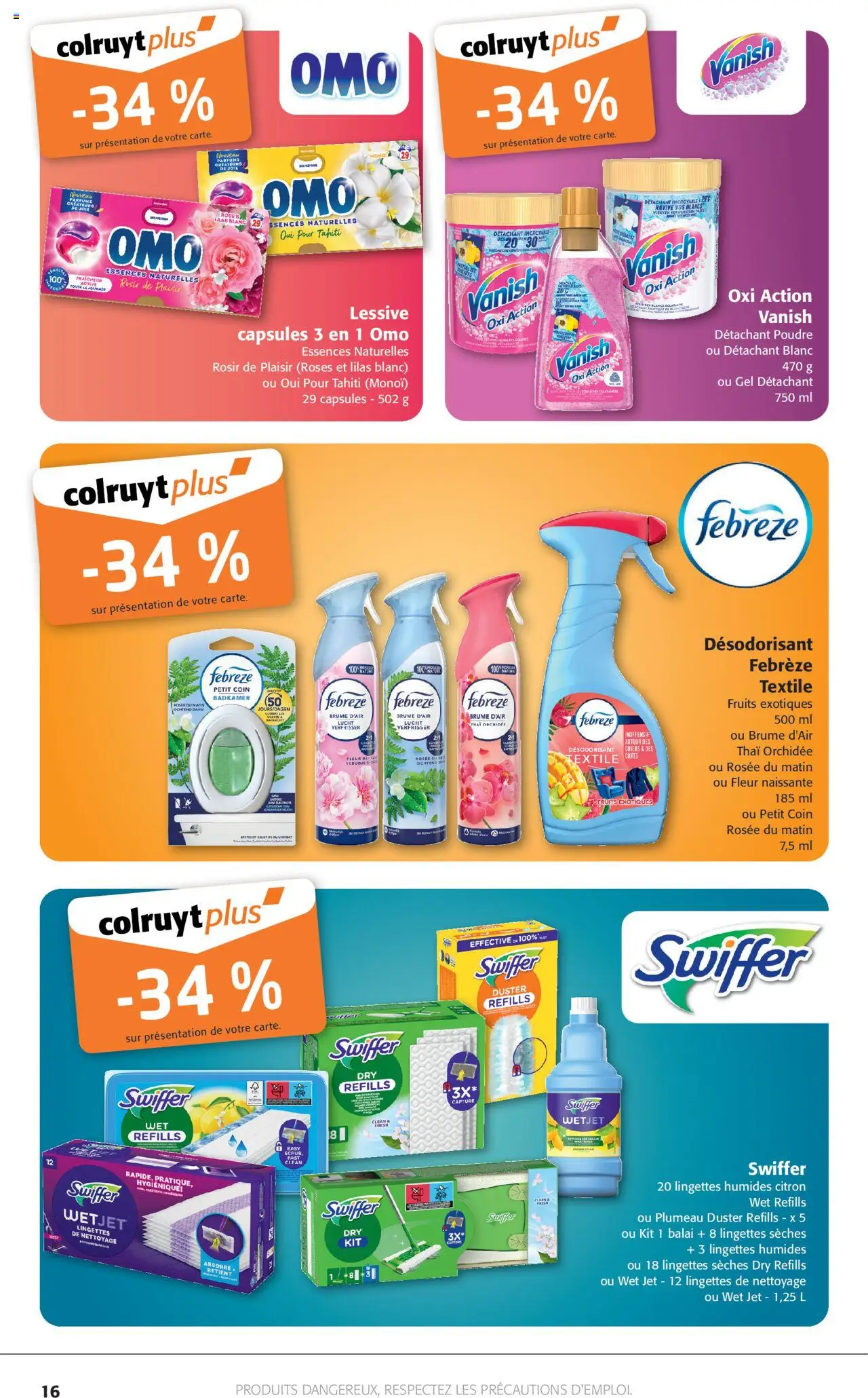  | Page: 16 | Produits: Citron, Poudre, Balai, Lessive