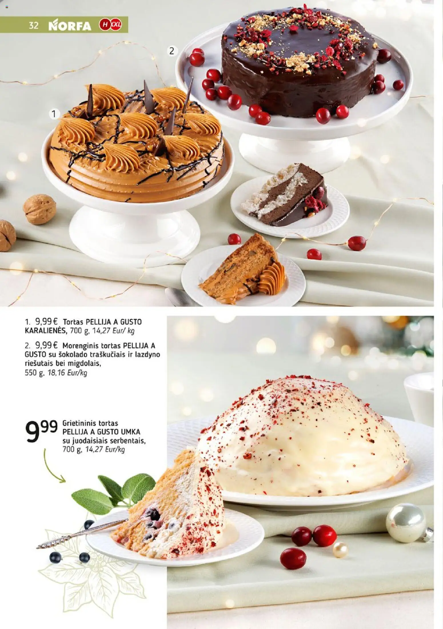 NORFA akcijos nuo 09.12.2025 | Puslapis: 32 | Prekių: Tortas