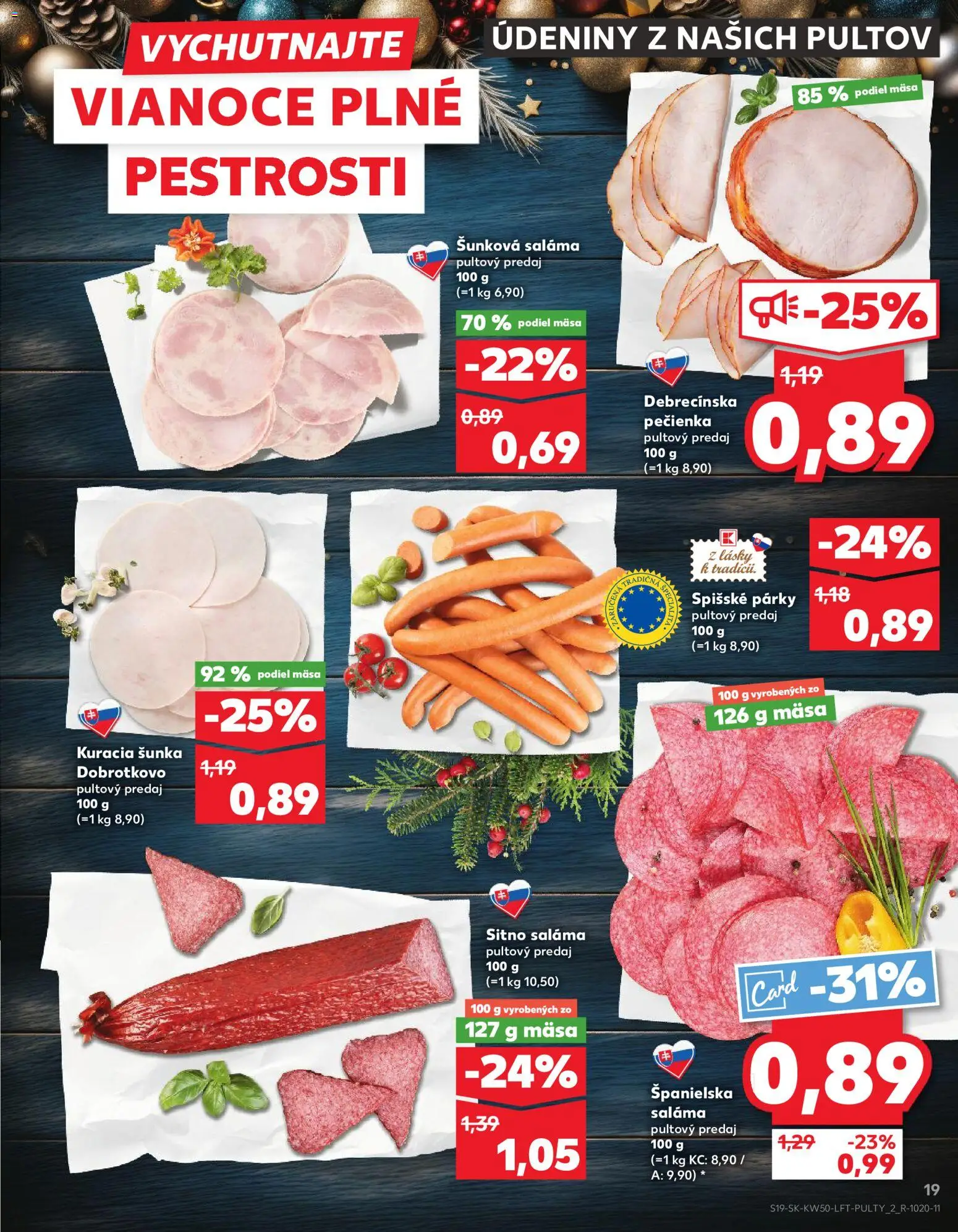 Kaufland SK akciós ujság - amely érvényes a következő dátumtól: 11.12.2025 | Oldal: 19